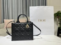 Dior Handbags Tote Bags Grey Cowhide Fall/Winter Collection