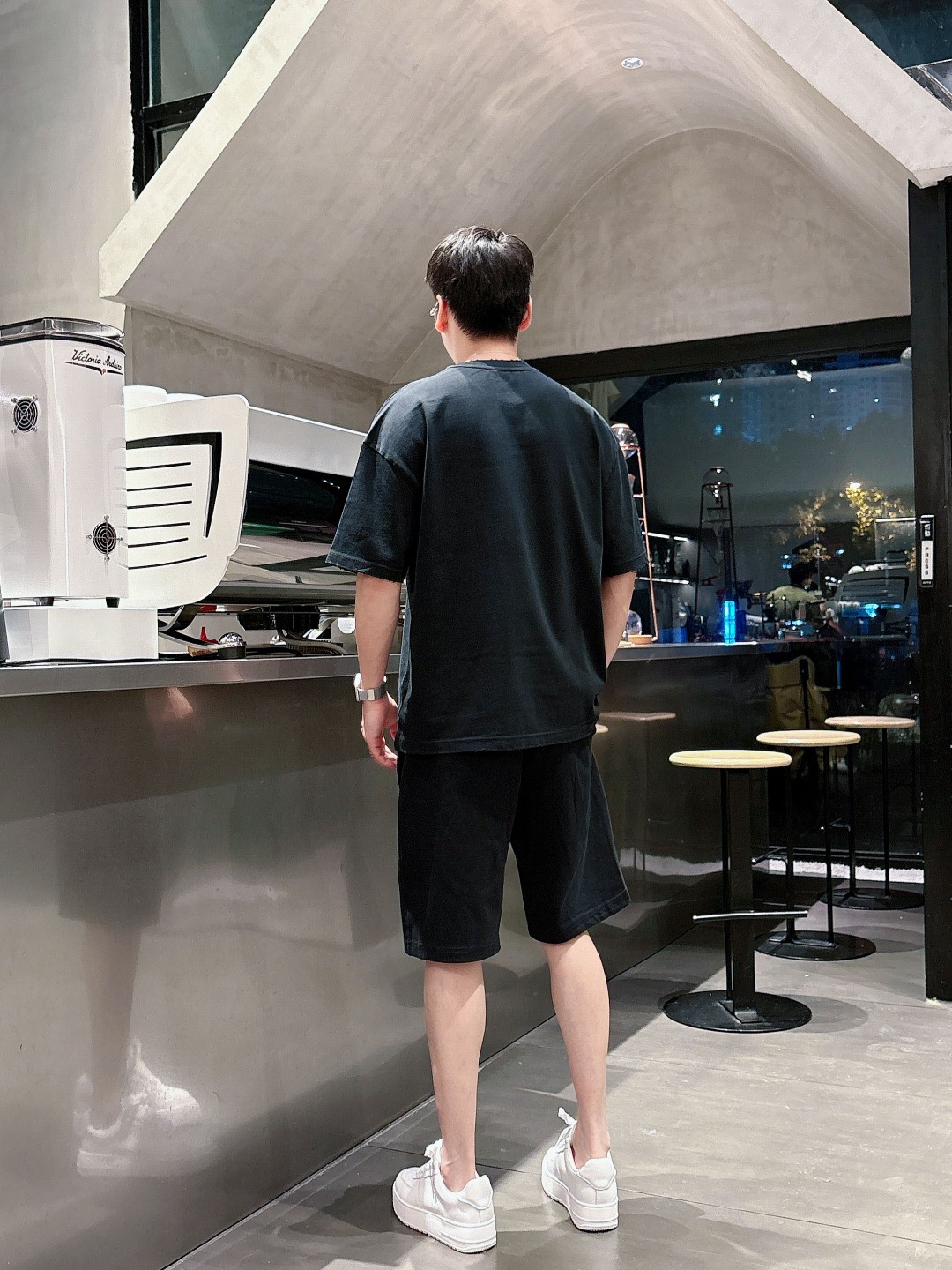 古奇 GUCCI🔥🔥高端定制 2026春夏新款首发专柜最新款短袖短裤休闲套装 重工凹凸图案设计 领子袖子