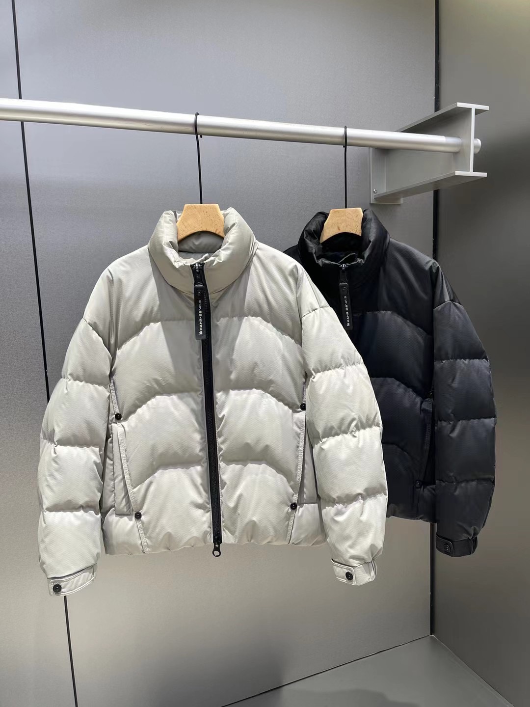 Burberry Kleding Jas &Jassen Bontmantel Groothandel designerwinkel
 Zwart Grijs Wit Mannen Witte eend naar beneden Herfst/winter collectie Fashion Casual