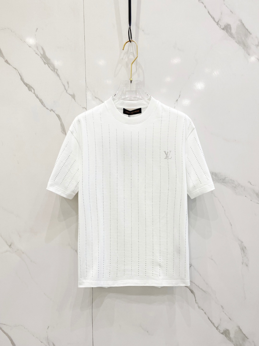 LV   2025春夏新款首发专柜最新款短袖圆领T恤 高端订制 设...