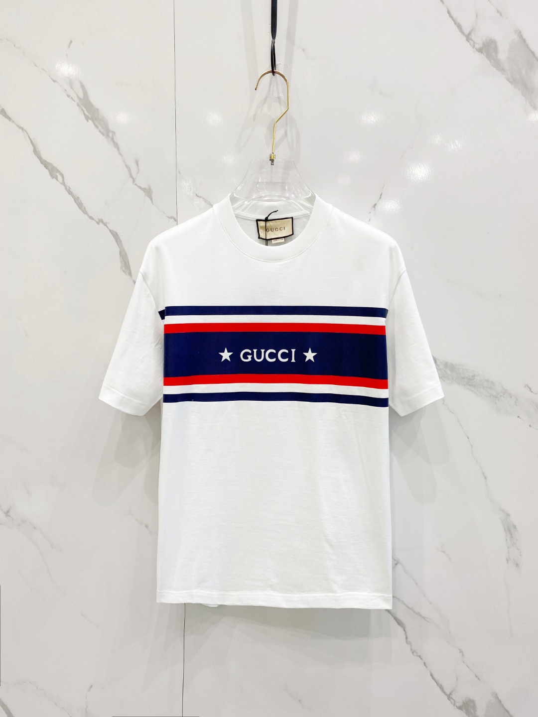 古驰   2025春夏新款首发专柜最新款短袖圆领T恤 高端订制 ...