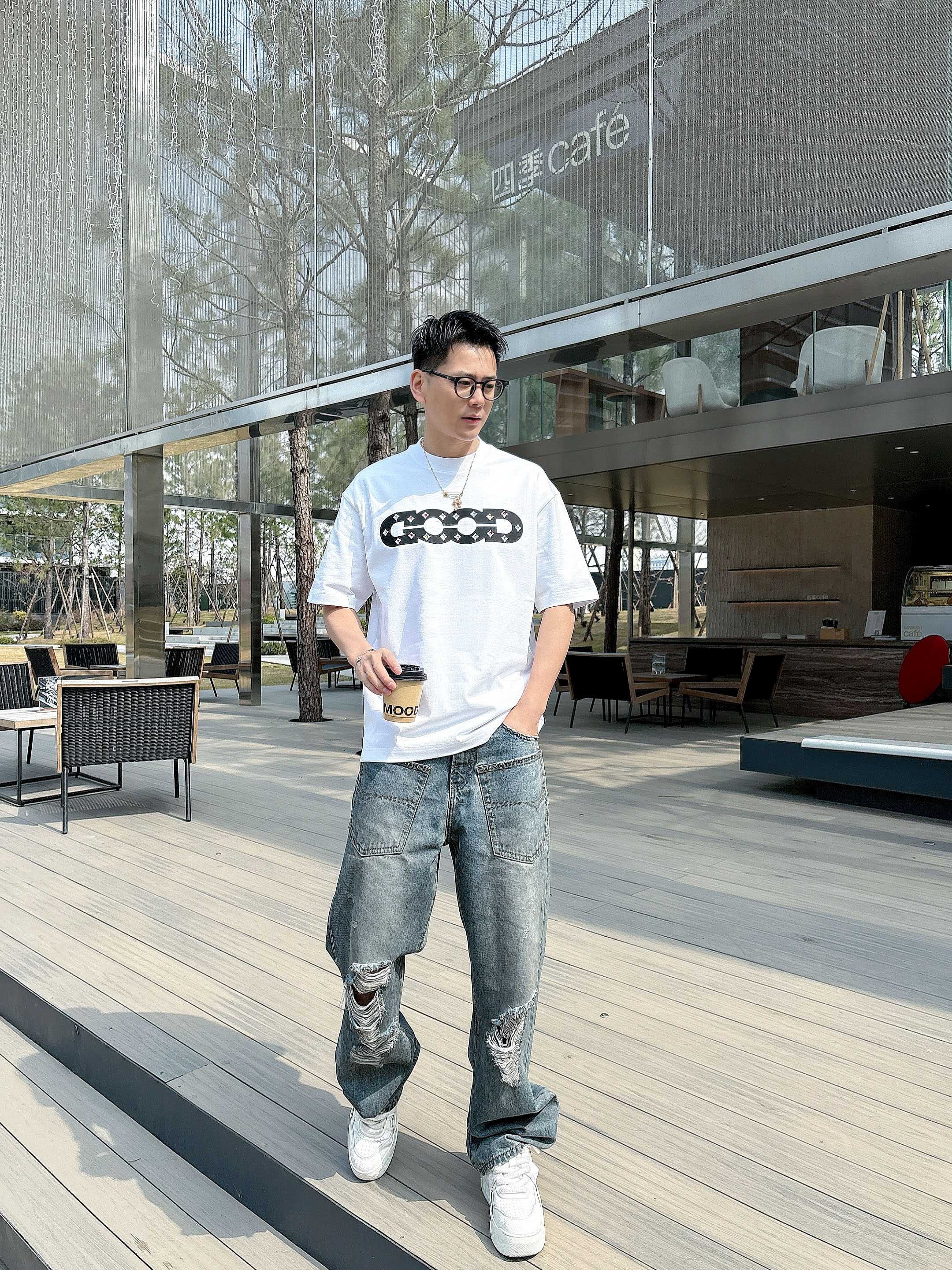     GOODBRAND  2025春夏新款首发专柜最新款短袖圆领T恤 高端订制 设计前卫时尚！品牌l