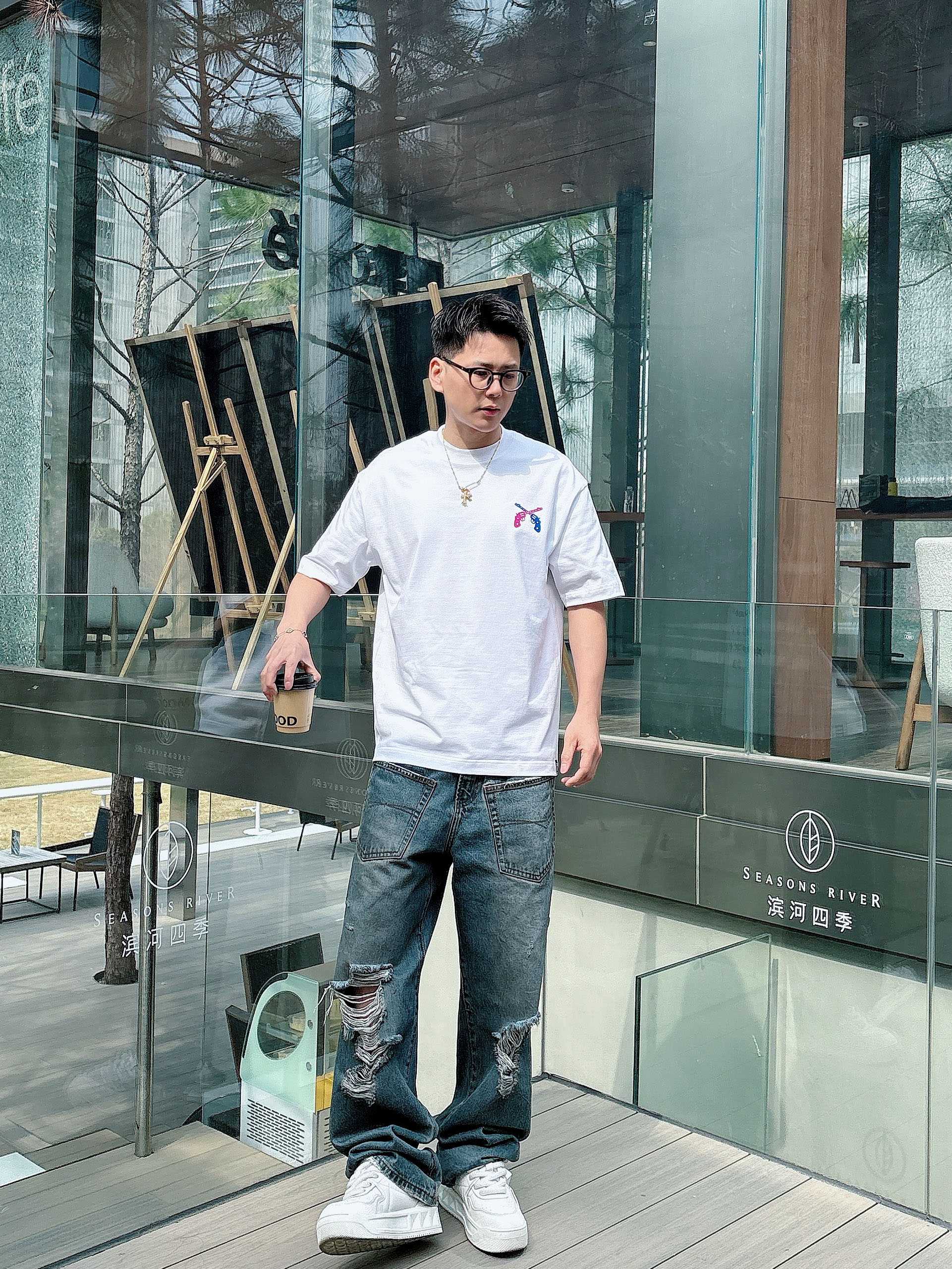     GOODBRAND  2025春夏新款首发专柜最新款短袖圆领T恤 高端订制 设计前卫时尚！品牌l