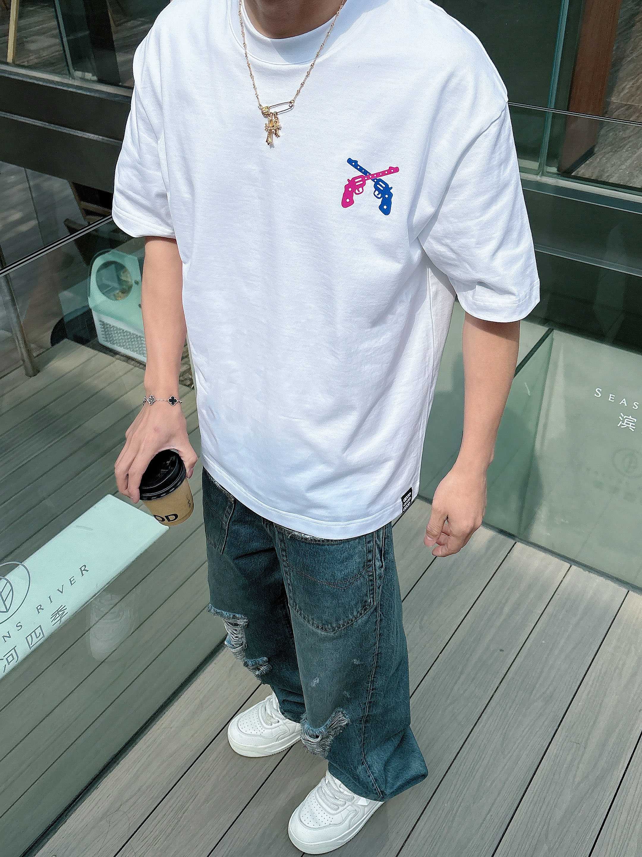     GOODBRAND  2025春夏新款首发专柜最新款短袖圆领T恤 高端订制 设计前卫时尚！品牌l