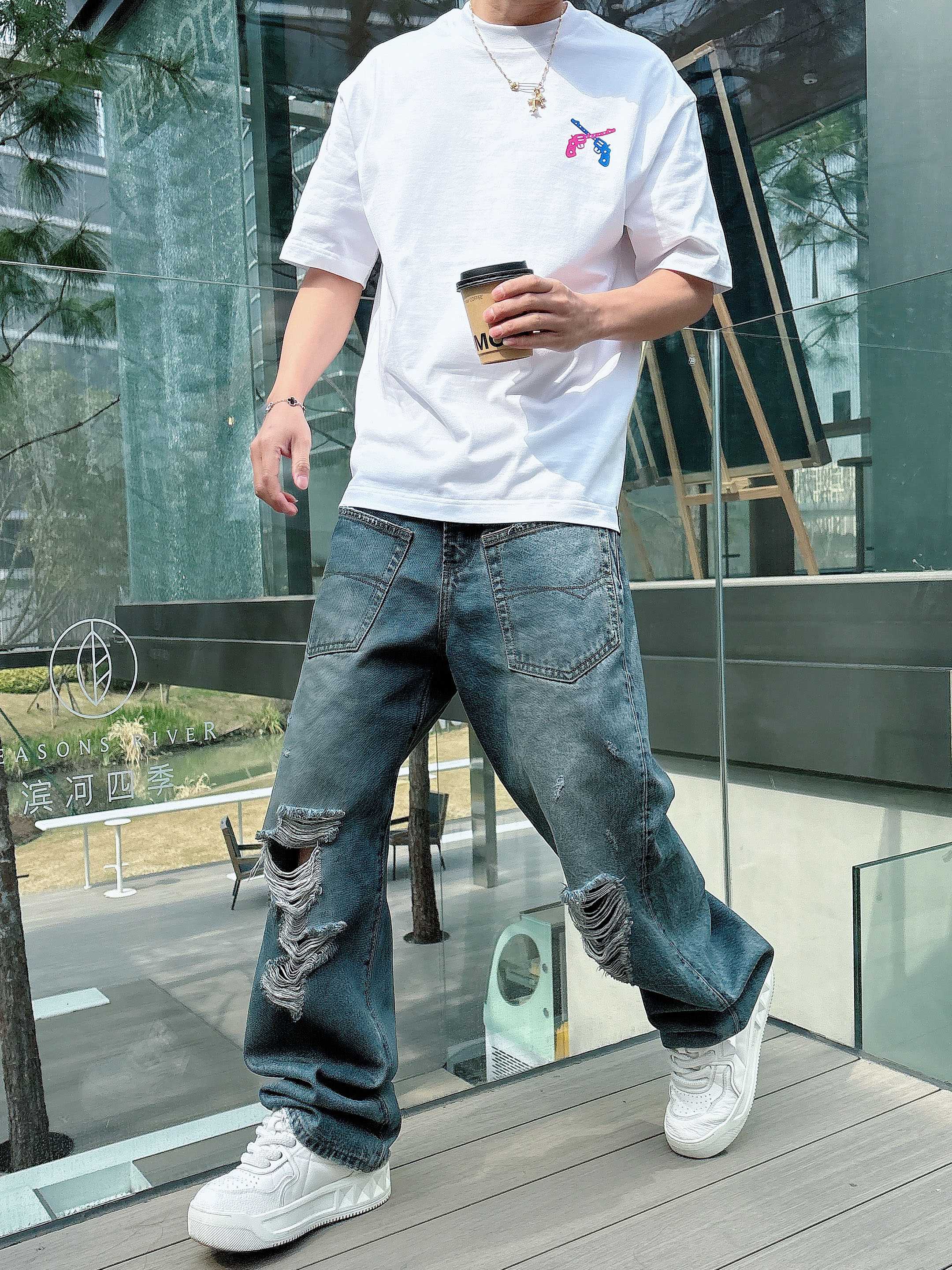     GOODBRAND  2025春夏新款首发专柜最新款短袖圆领T恤 高端订制 设计前卫时尚！品牌l