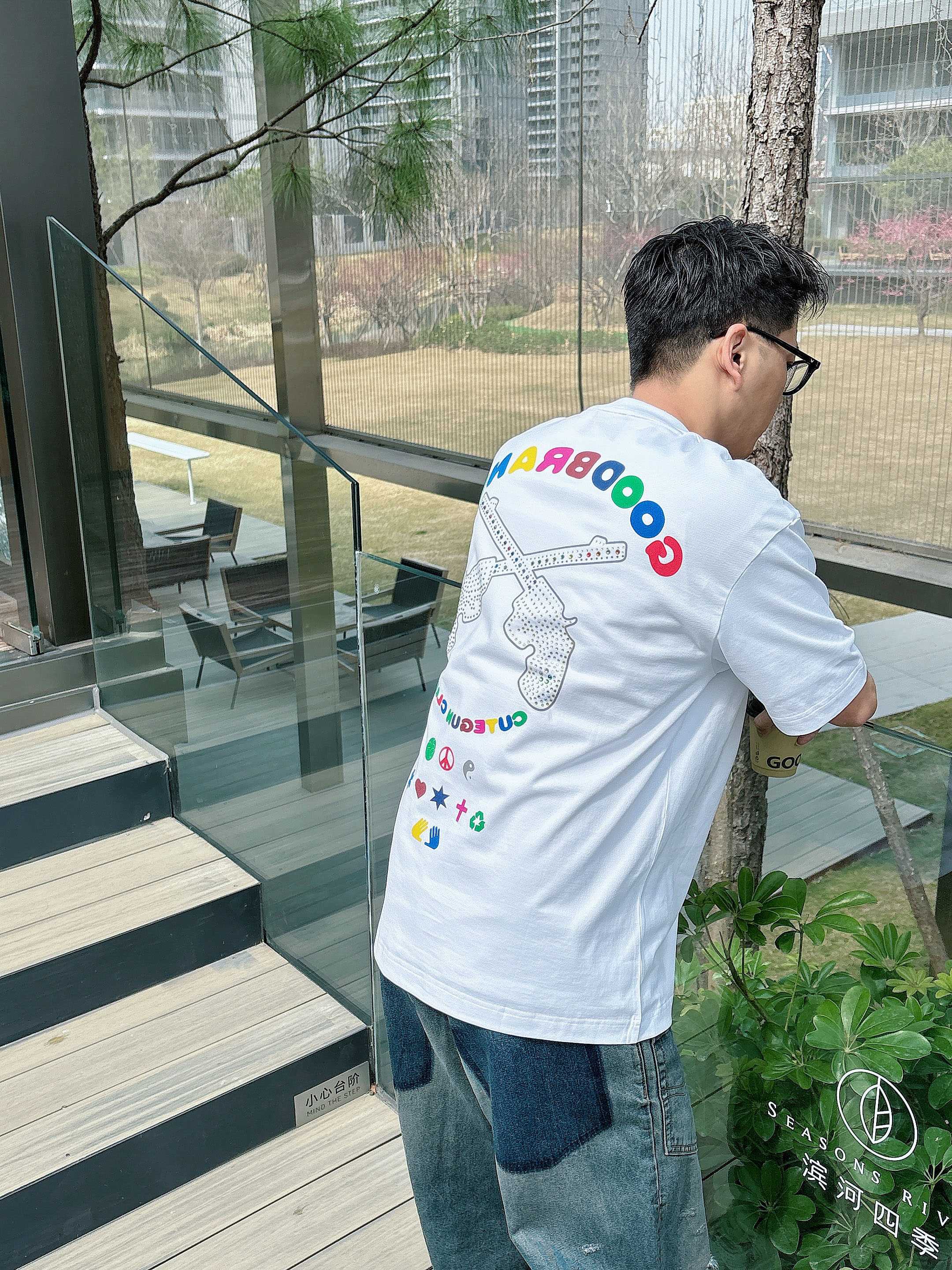     GOODBRAND  2025春夏新款首发专柜最新款短袖圆领T恤 高端订制 设计前卫时尚！品牌l
