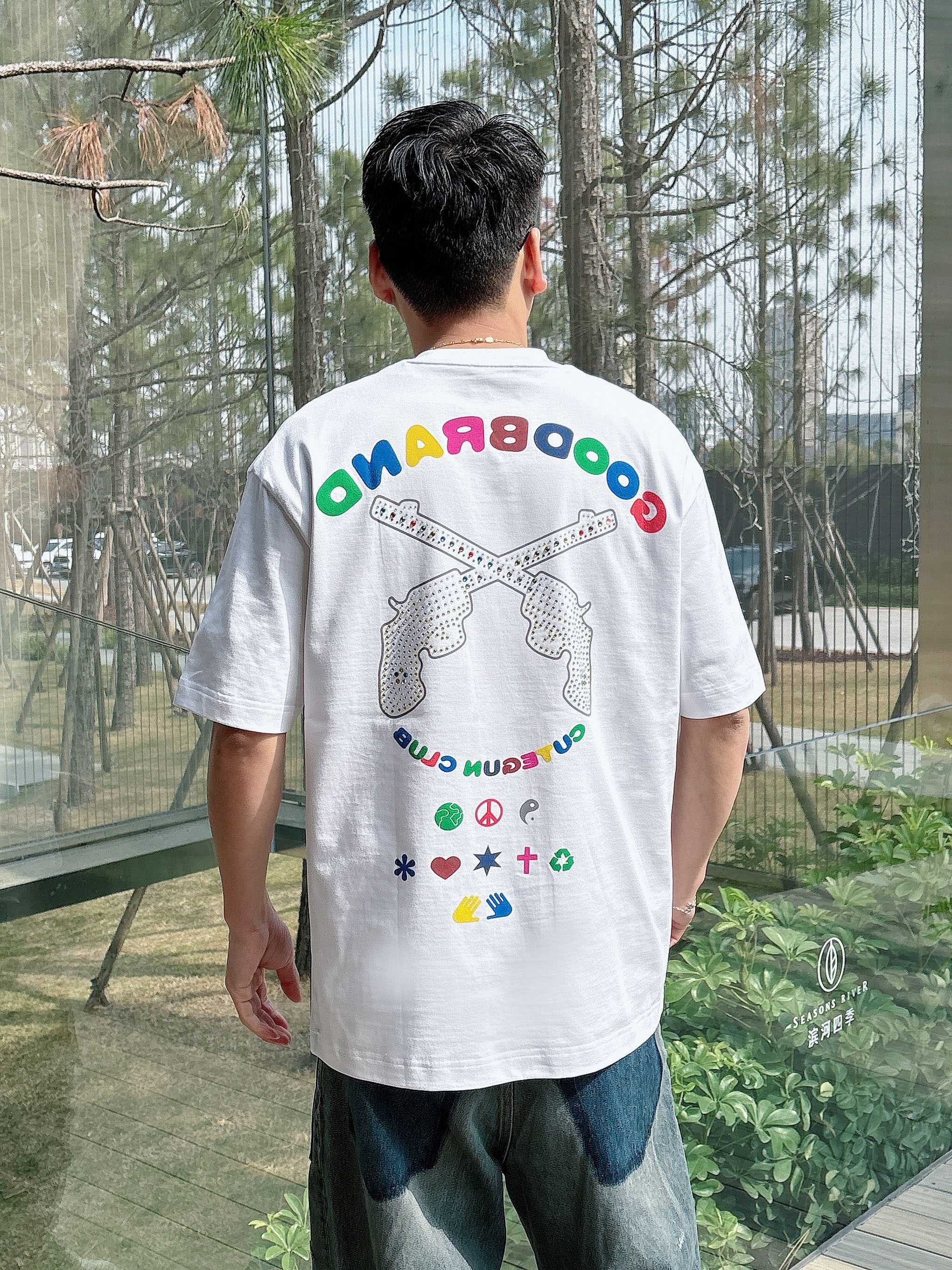     GOODBRAND  2025春夏新款首发专柜最新款短袖圆领T恤 高端订制 设计前卫时尚！品牌l