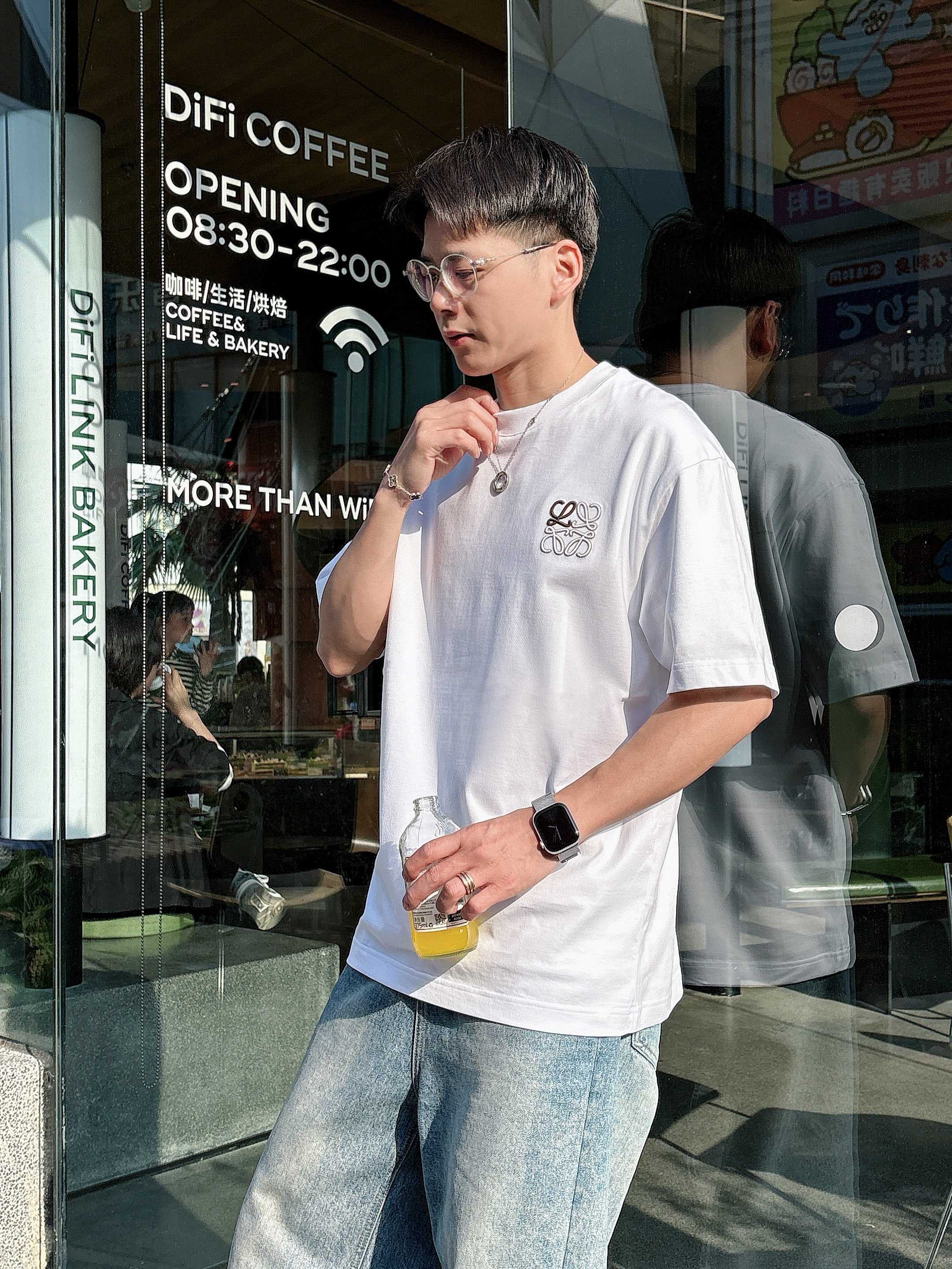 罗意威 2025春夏新款首发专柜最新款短袖圆领T恤 高端订制 设计前卫时尚！品牌logo重工艺设计 高端