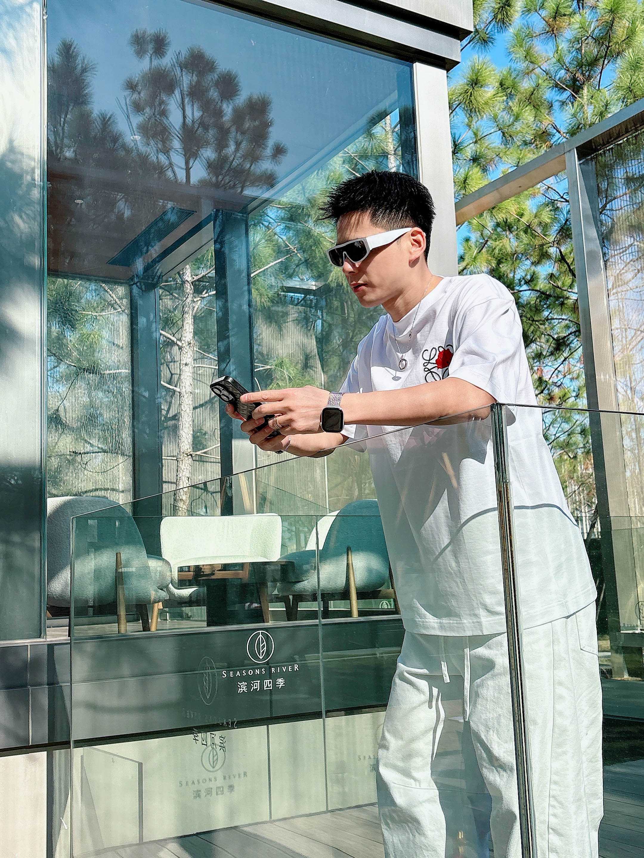 【 罗意威 2026春夏 · 高阶定制T恤】🔹 核心面料：秘鲁进口匹马棉 × 顶级丝光工艺🔹 核心体感：