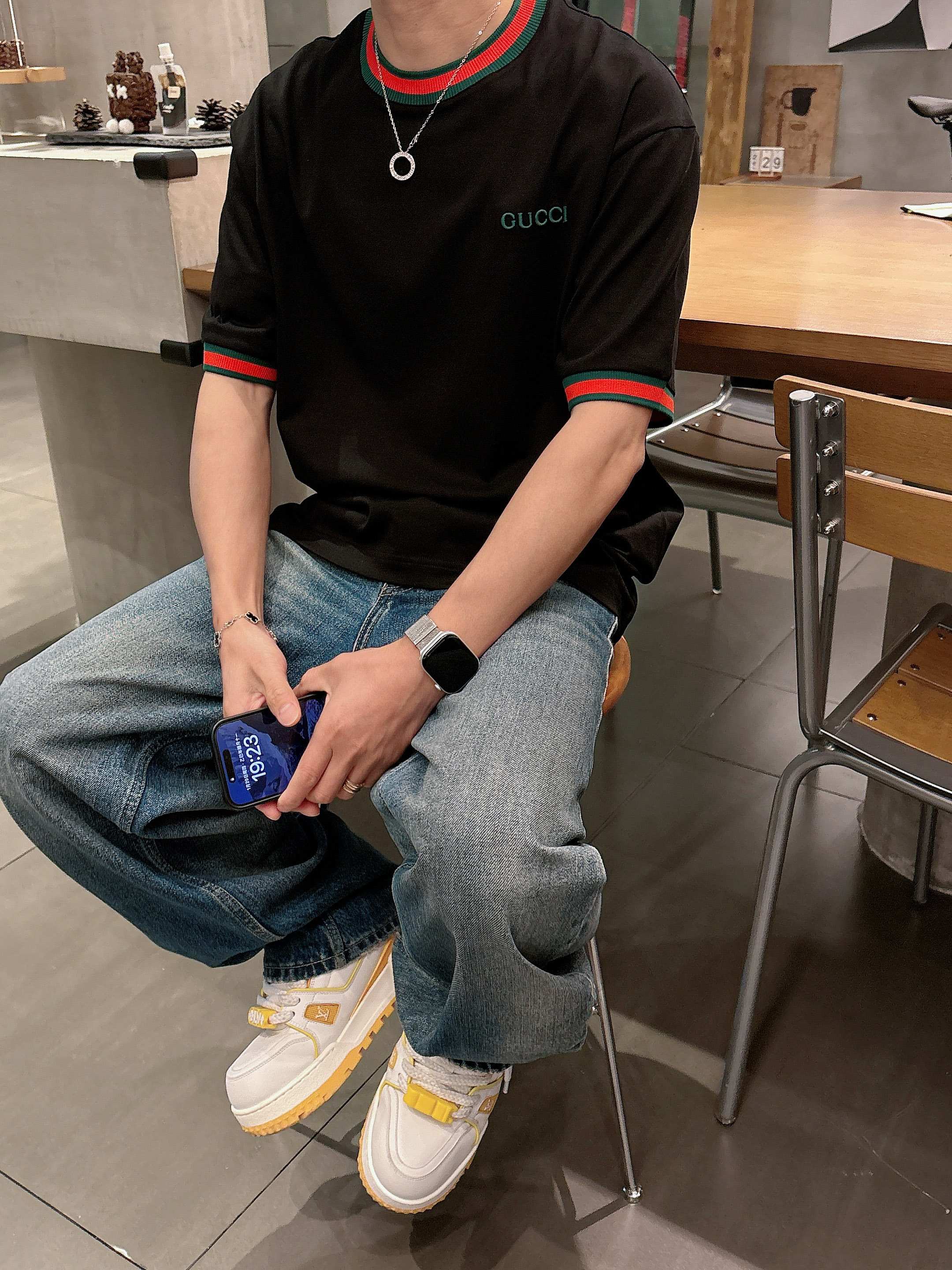 【 古驰 2026春夏 · 高阶定制T恤】🔹 核心面料：秘鲁进口匹马棉 × 顶级丝光工艺🔹 核心体感：蚕