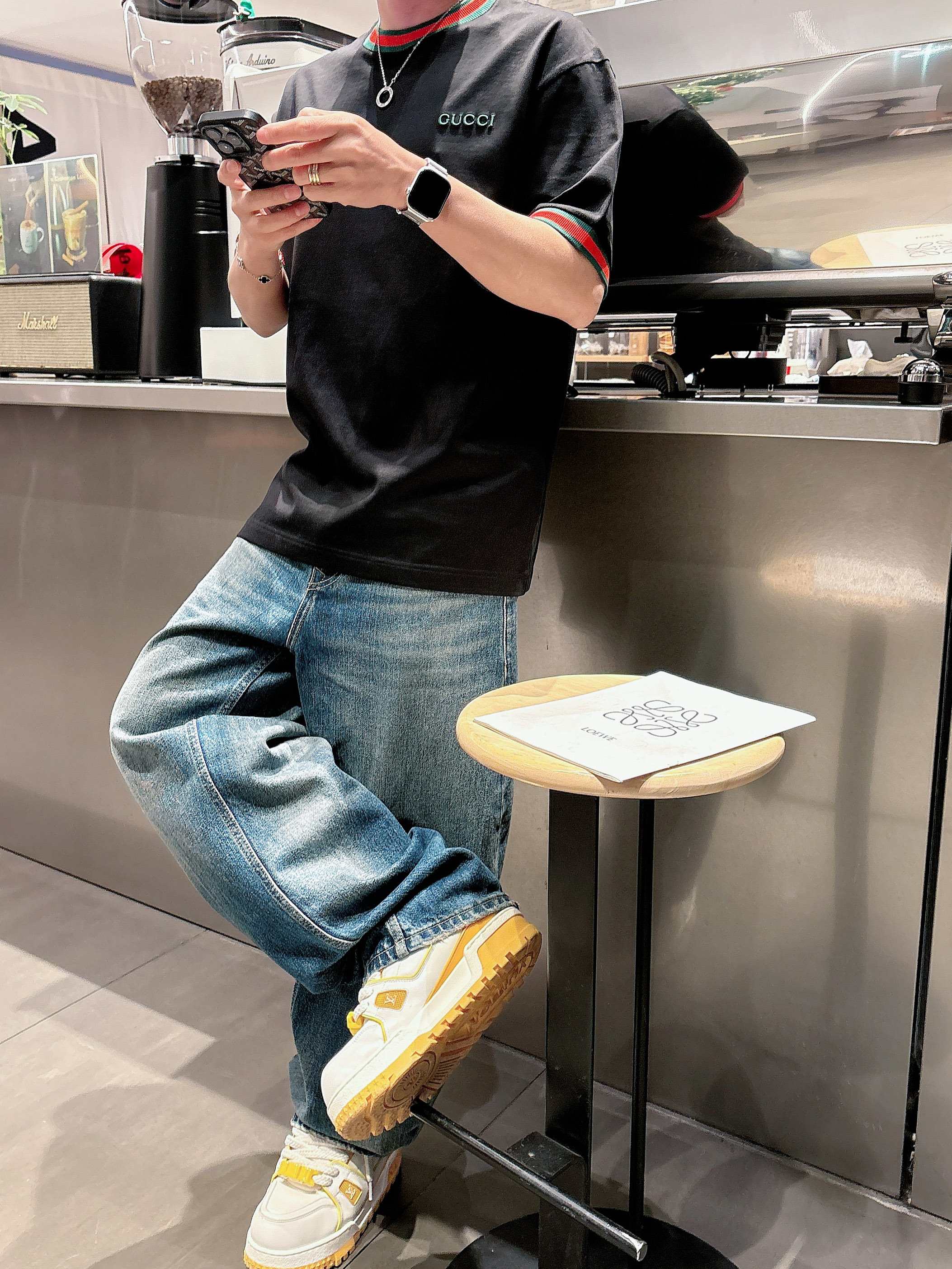 【 古驰 2026春夏 · 高阶定制T恤】🔹 核心面料：秘鲁进口匹马棉 × 顶级丝光工艺🔹 核心体感：蚕