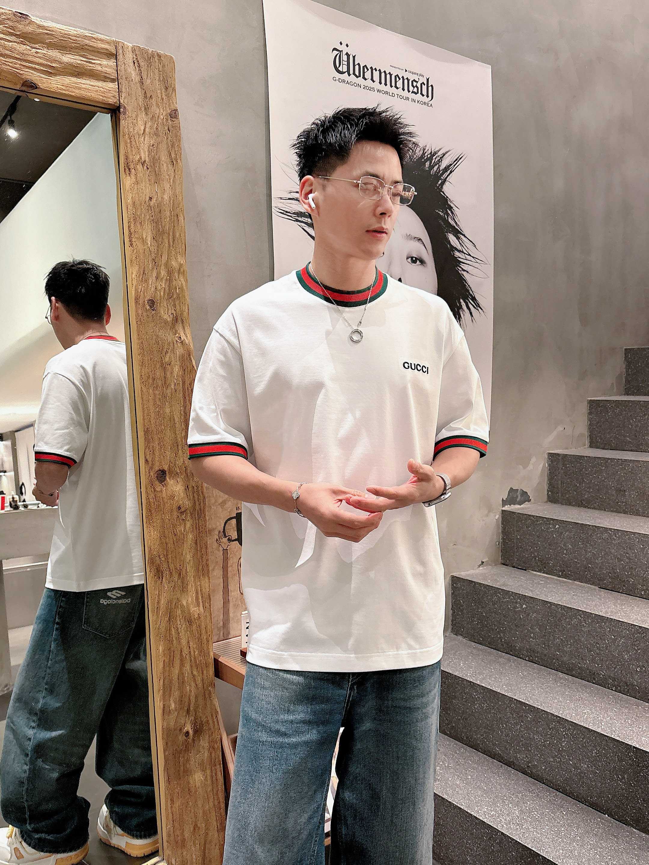 【 古驰 2026春夏 · 高阶定制T恤】🔹 核心面料：秘鲁进口匹马棉 × 顶级丝光工艺🔹 核心体感：蚕