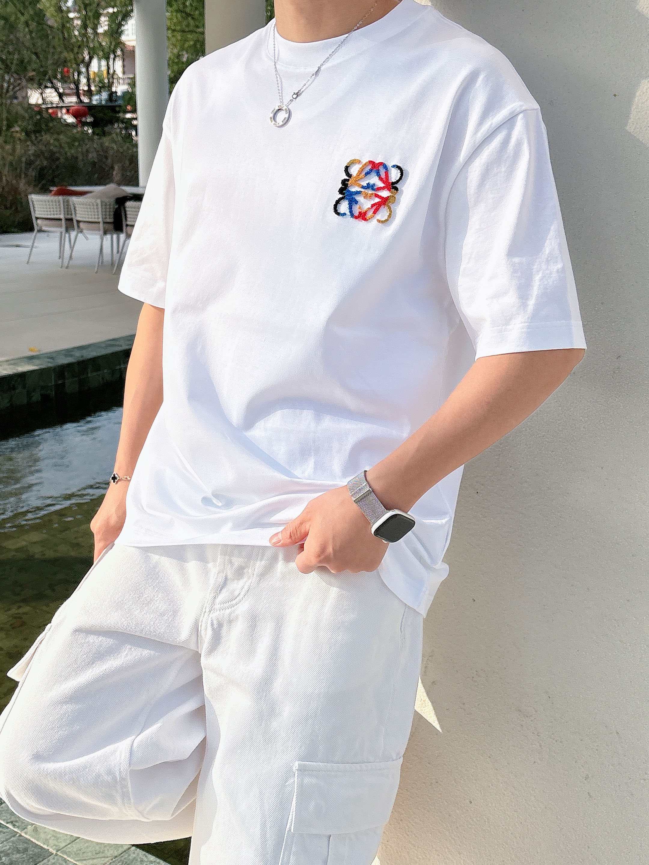 【 罗意威 2026春夏 · 高阶定制T恤】🔹 核心面料：秘鲁进口匹马棉 × 顶级丝光工艺🔹 核心体感：