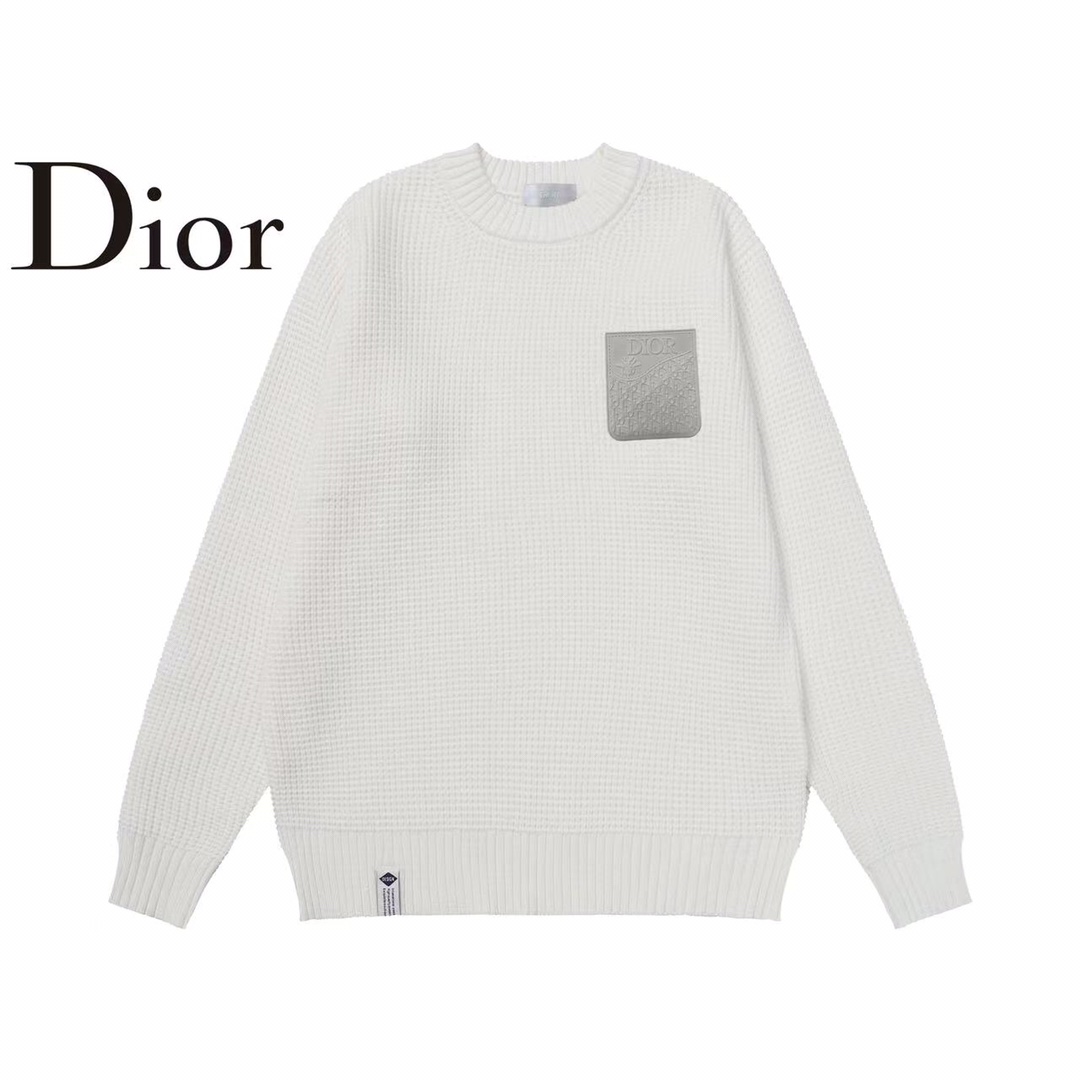 Dior Online
 Kleidung Sweatshirts Schwarz Blau Dunkelblau Weiß Unisex Herbstsammlung