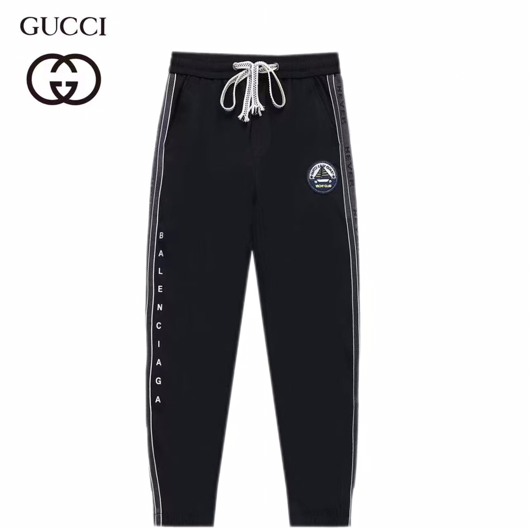 Gucci 2024 nueva primavera-verano pantalones casuales, pantalones de trabajo clásicos que nunca pasan de moda, diseño d…