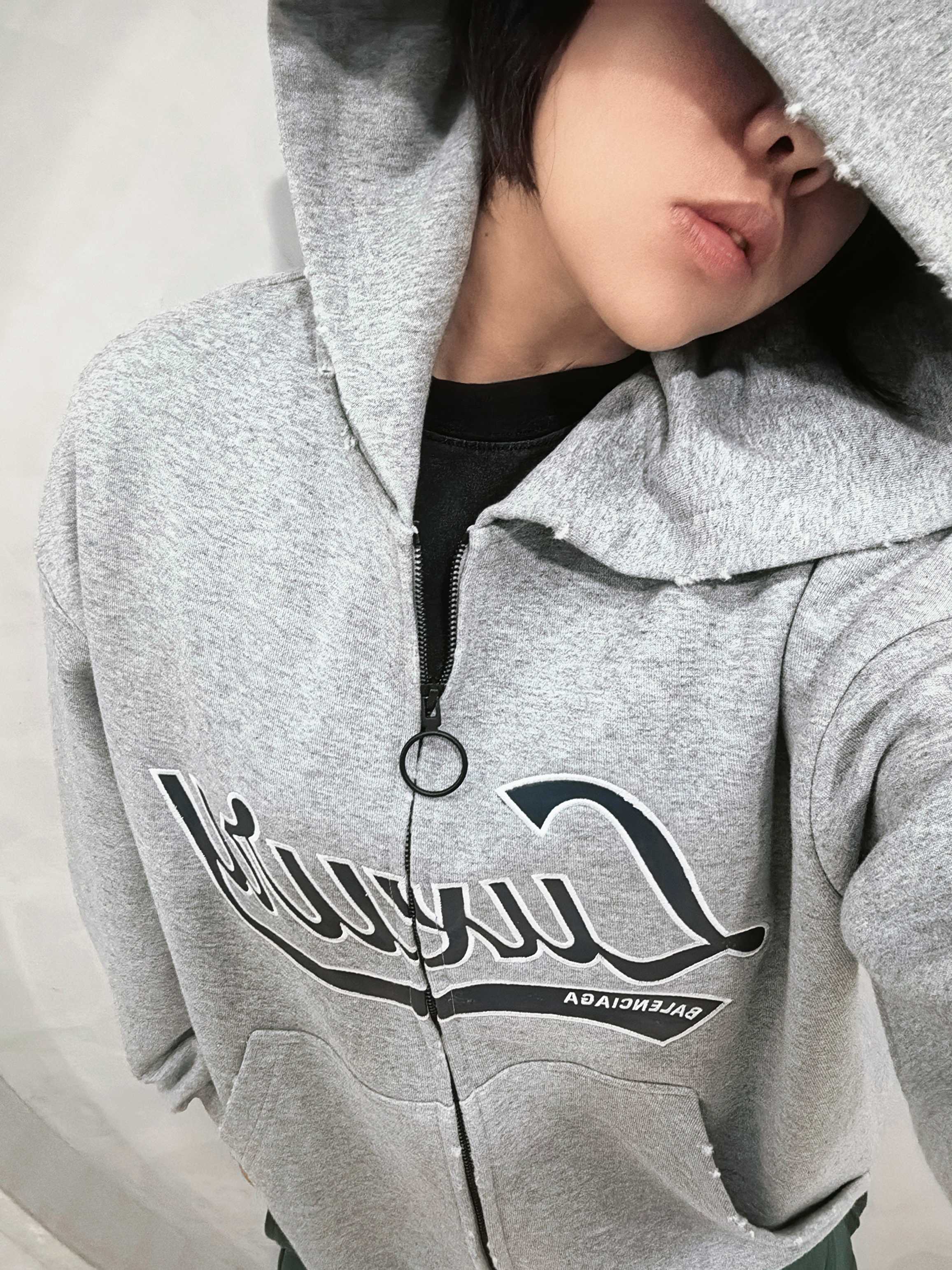 Balenciaga Luxury Embroidered Gray Zip-Up Hoodie 8 a1757151753210 4724