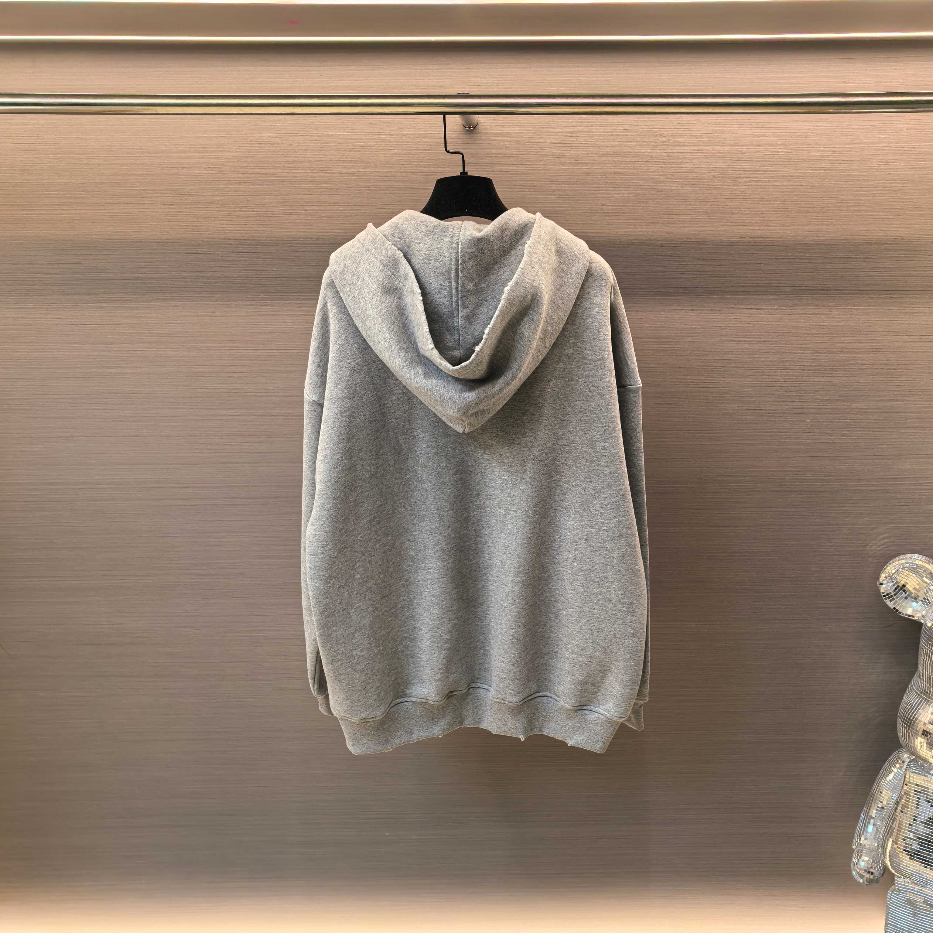 Balenciaga Luxury Embroidered Gray Zip-Up Hoodie 2 a1757151890260 6065