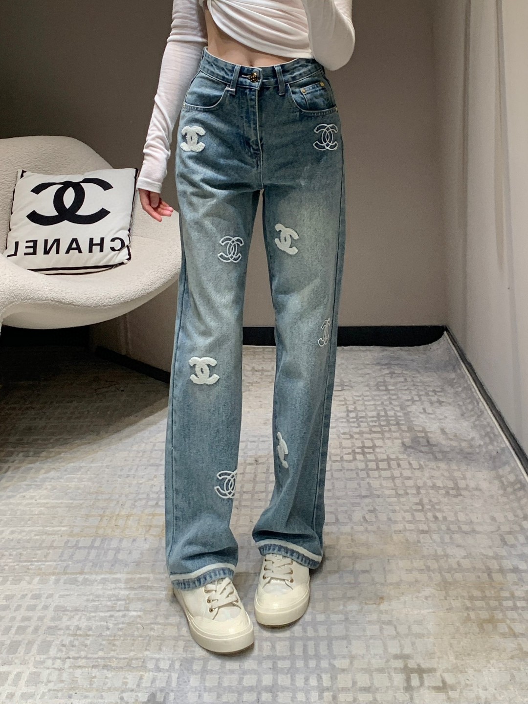 Chanel Clothing Jeans Pants & Trousers Fall/Winter Collection Fashion