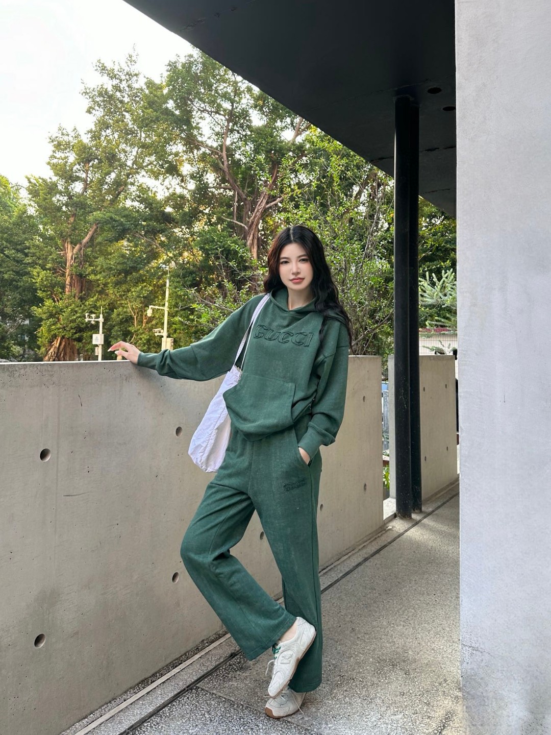 Wholesale Replica
 Gucci Replicas
 Clothing Pants & Trousers Sweatshirts Two Piece Outfits & Matching Sets Cotton Hooded Top