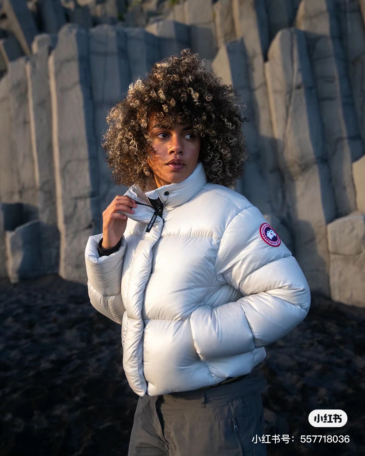 Canada Goose Ropa Chaqueta de plumón Negro Rojo Plata Mujeres