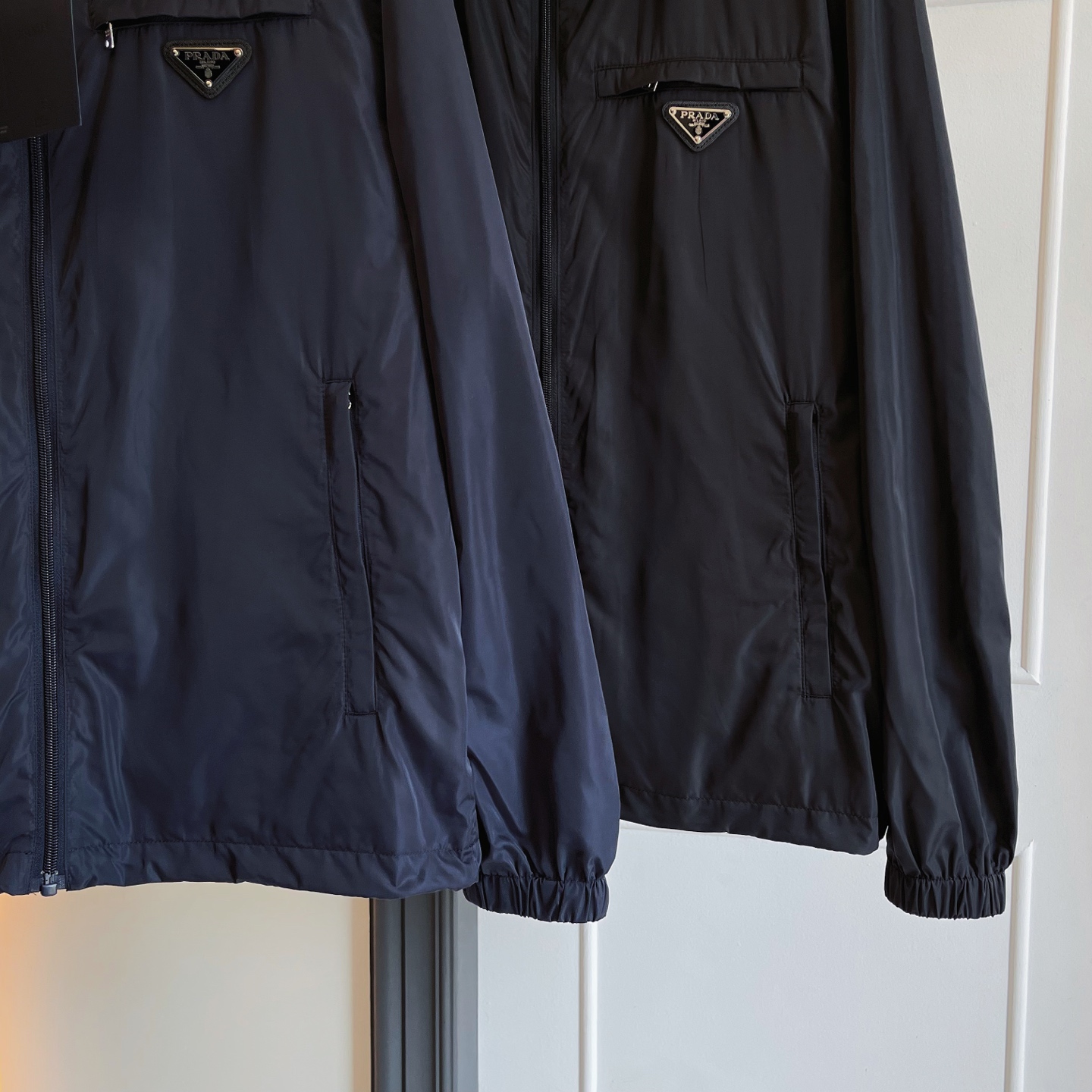 Prada 2025 men's casual jacket, detachable hood, slim fit, versatile style for all ages. Sizes M-XXXL.-Big cat