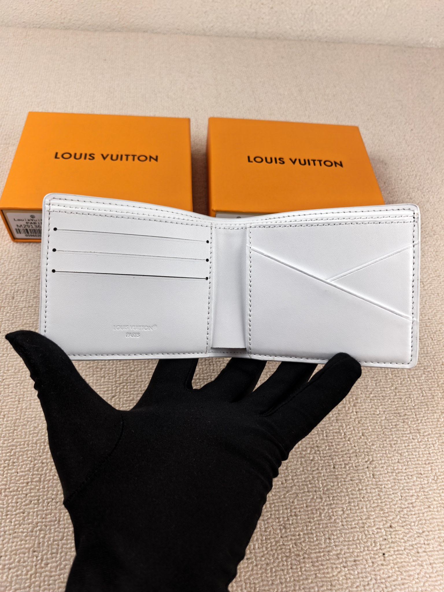 ルイ・ヴィトン 二つ折り財布 ホワイト コンパクト - 画像 5