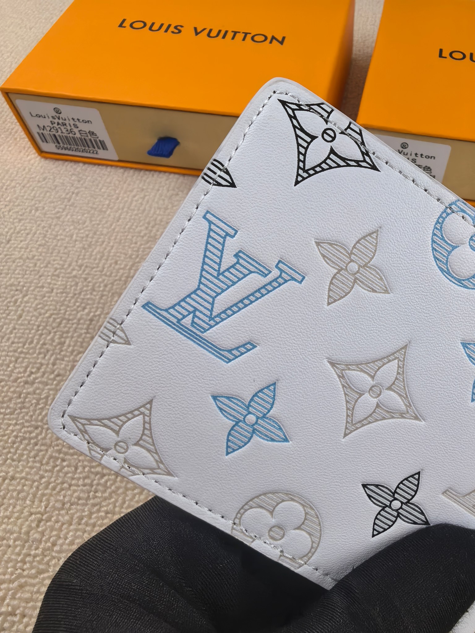 ルイ・ヴィトン 二つ折り財布 ホワイト コンパクト - 画像 7