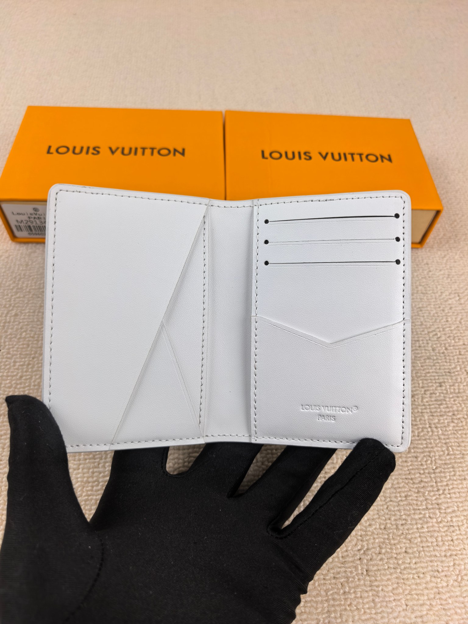 ルイ・ヴィトン 三つ折り財布 ホワイト コンパクト - 画像 4