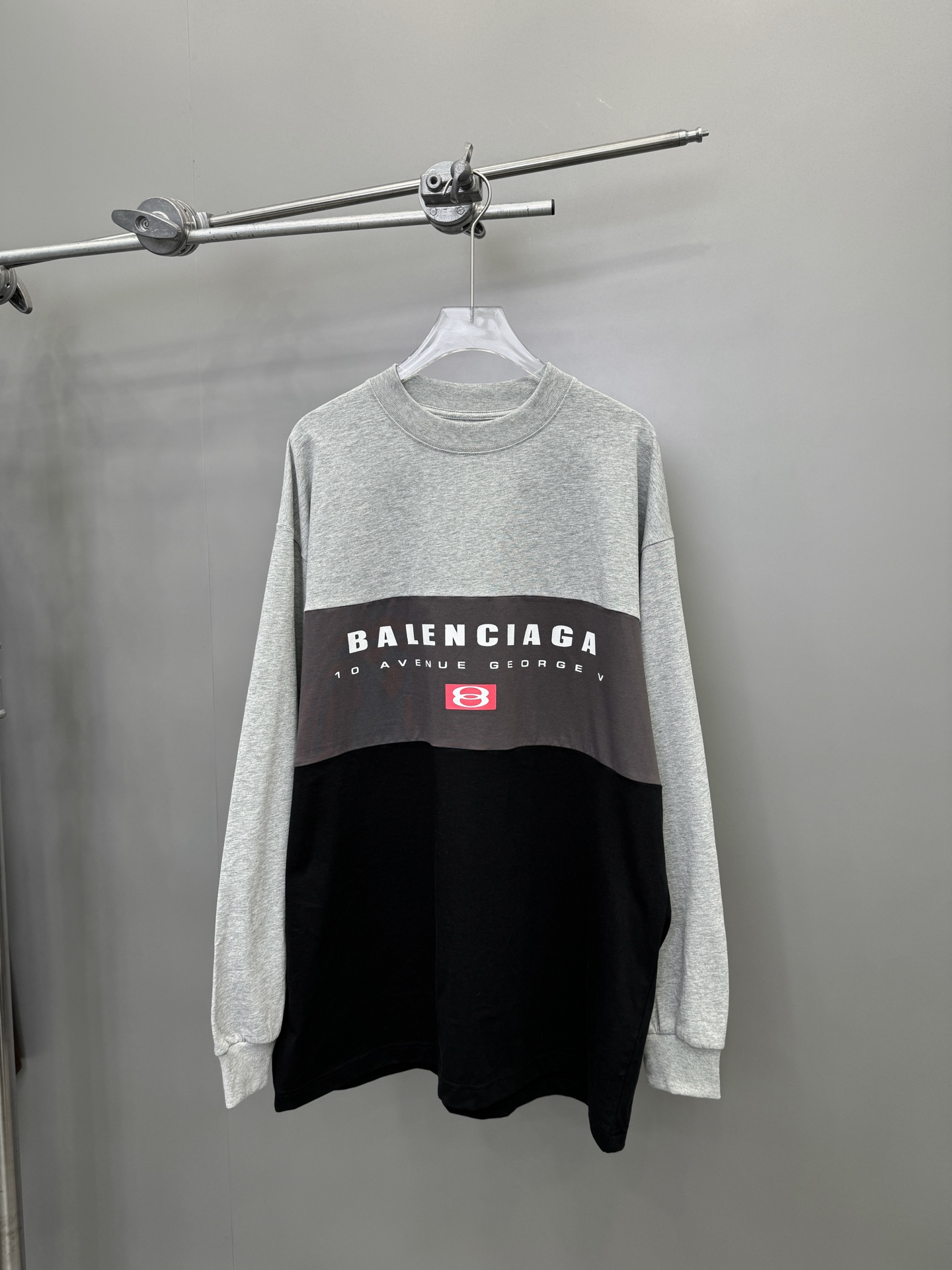 NO:325244,NEW｜New long-sleeved T-shirt, pure cotton fabric, neckline two-pin reinforcement machine washing and not easy to deform, contrasting color-blocking design, loose style for men and women, size Sml, tees, t-shirt, alexander wang19860909NEW｜新款长袖t恤,纯棉面料,领口二本针加固机洗不易变形,撞色拼色设计感十足,宽松版型男女同款,尺码Sml,,tees，t-shirt,alexander wang,Women's clothing