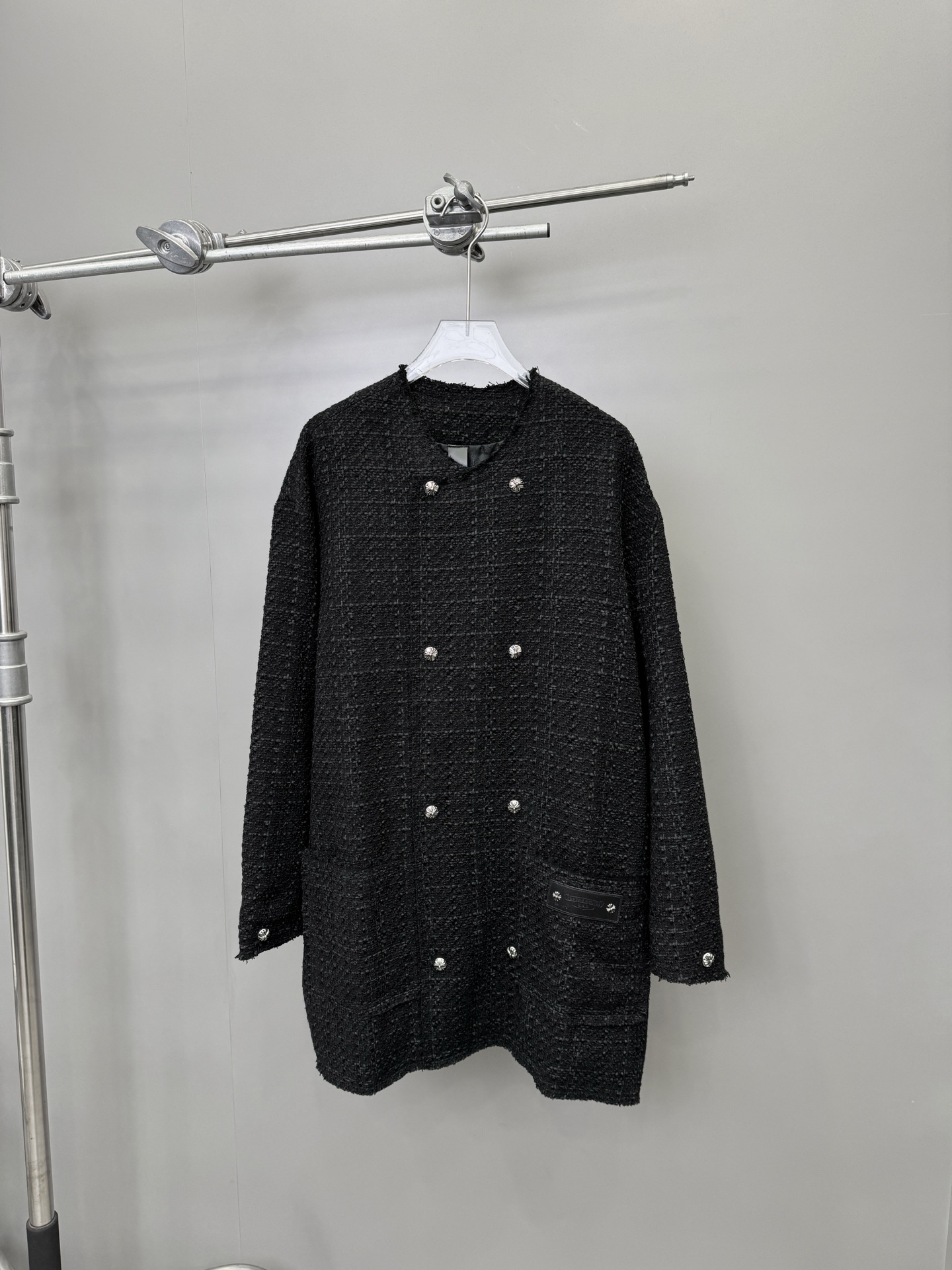 NO:314390,Croxin｜ New jacket, thick wool fabric, windproof, open mold custom hardware accessories with excellent texture, loose fit, sports and casual, single-wearing and layering. Size Sml, chrome hearts, jackets & coats, alexander wang19860909克罗心｜ 新款外套,毛呢面料厚实防风,开模定制五金配件质感超棒,宽松版型运动休闲,单穿叠搭都.尺码Sml,,chrome hearts,jackets & coats,alexander wang,Women's clothing