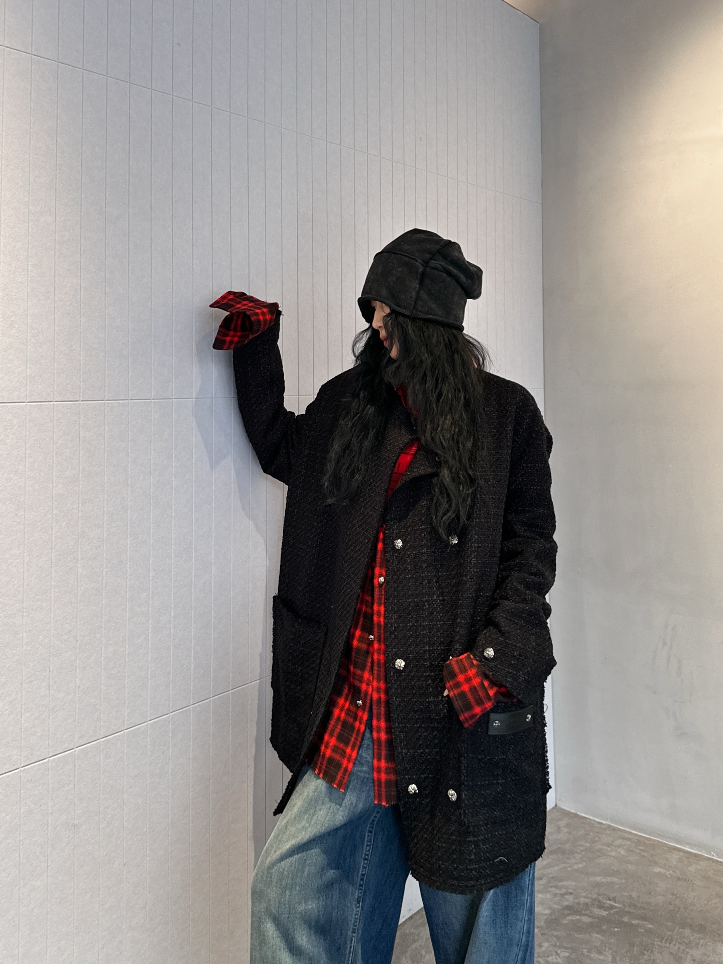 NO:314392,Croxin｜ New jacket, thick wool fabric, windproof, open mold custom hardware accessories with excellent texture, loose fit, sports and casual, single-wearing and layering. Size Sml, chrome hearts, jackets & coats, alexander wang19860909克罗心｜ 新款外套,毛呢面料厚实防风,开模定制五金配件质感超棒,宽松版型运动休闲,单穿叠搭都.尺码Sml,,chrome hearts,jackets & coats,alexander wang,Women's clothing