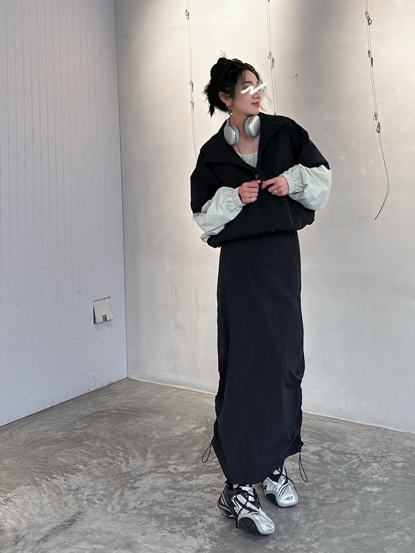 NO:311414,MM6｜New drawstring A-line skirt, imported high-minded nylon fabric, professional sun protection skirt, side rope can be folded, fashionable and slimming, top body shape is excellent SML,,masion margiela,skirts,alexander wang19860909MM6｜新款抽绳A字裙,面料进口高密尼龙,专业防晒裙,侧绳可以收起来,时尚显瘦,上身型超赞尺码SML,,masion margiela,skirts,alexander wang,Women's clothing