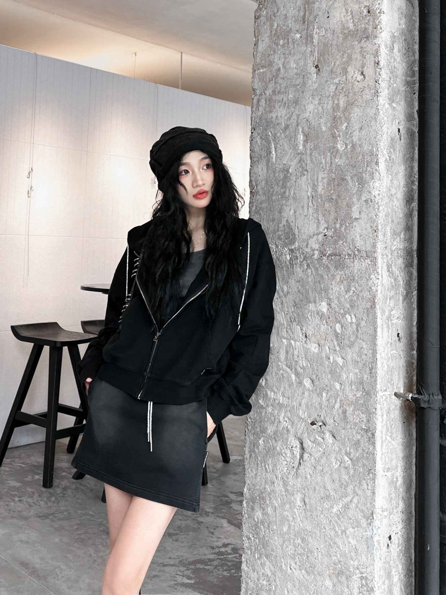 NO:312375,King｜New casual hooded zipper sweatshirt cardigan, 100% cotton, custom diamond hat rope design, highlights, fashion sense, full size SML, alexander wang, hoodie, sweatshirts, hats, alexander wang19860909大王｜新款休闲连帽拉链卫衣开衫,百分百棉,定制钻帽绳设计,亮点突出,时尚感 拉满 尺码SML,,alexander wang,hoodie,sweatshirts,hats,alexander wang,Women's clothing