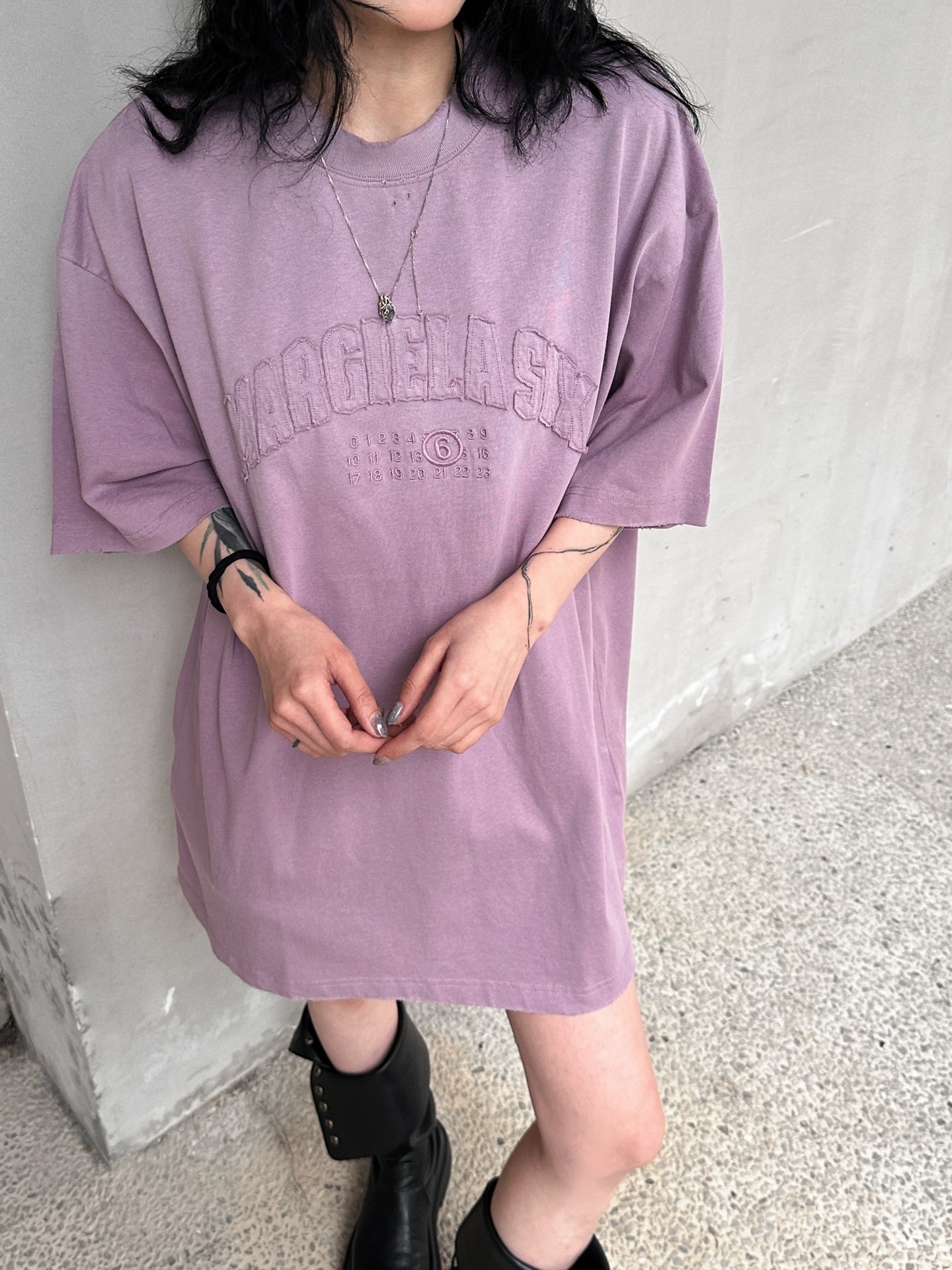 NO:323534,MM6｜New patch embroidery wash water T, 100% cotton, soft, comfortable and super skin-friendly, chest embroidery logo decoration, loose style same as men and women Size SML,,masion margiela,alexander wang19860909MM6｜新款贴布绣洗水T,百分百棉,柔软舒适超亲肤,胸前刺绣标logo装饰,宽松版型男女同款 尺码SML,,masion margiela,alexander wang,Women's clothing