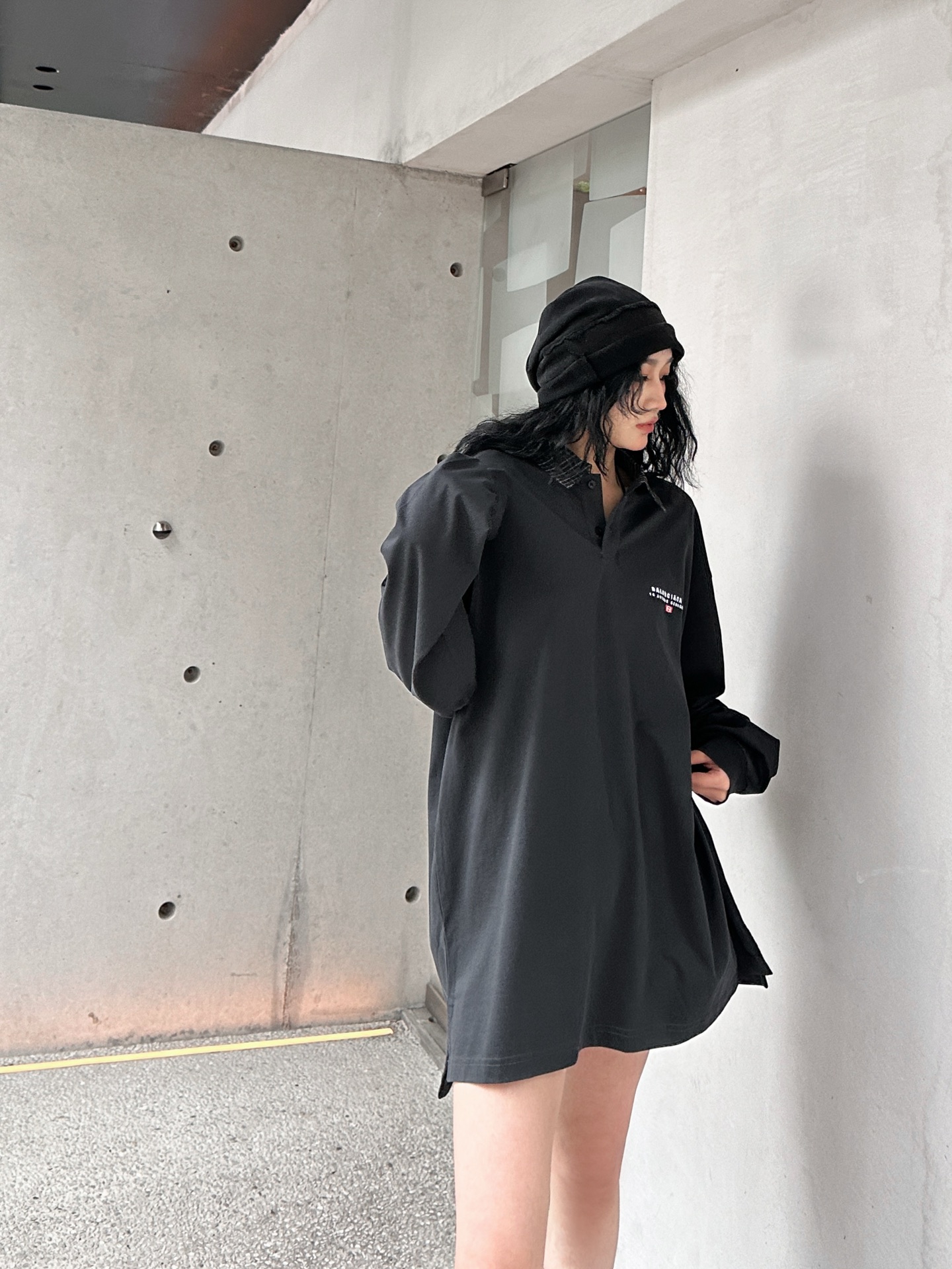 NO:325689,NEW｜New T-shirt, pure cotton fabric, spliced ​​plaid neckline, two-piece design sense, loose style, multiple wear for one dress, size Sml, tees, t-shirt, alexander wang19860909NEW｜新款t恤,纯棉面料,拼接格纹领口假两件设计感十足,宽松版型一衣多穿,尺码Sml,,tees，t-shirt,alexander wang,Women's clothing