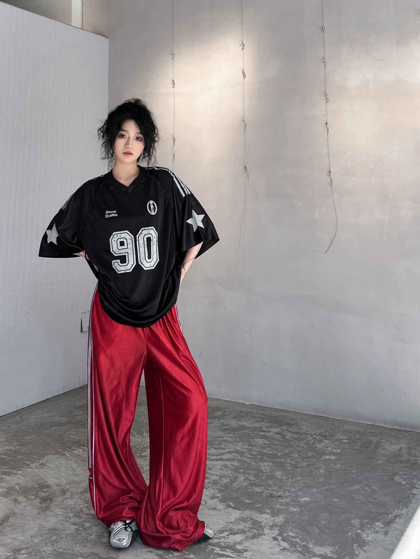 NO:318188,NEW｜New jersey, blended fabric, mesh fiber breathable and quick-drying, jersey design is cool and fashionable, open-line edging sports and casual, custom logo on the chest, loose style for men and women, size Sml, alexander wang19860909NEW｜新款球衣,混纺面料,网状纤维透气速干,球衣设计酷帅时尚,明线包边运动休闲,胸前搭配定制徽标,宽松版型男女同款,尺码Sml,,alexander wang,Women's clothing