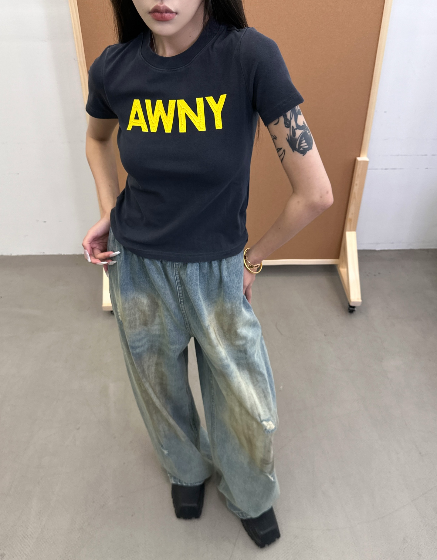 NO:329994,King | New short-sleeved T, three-dimensional printing combined with laundry washing and water hanging grinding technology, size sml, alexander wang, T-shirt, alexander wang19860909大王 ｜ 新款短袖T,立体印花结合成衣洗水吊磨工艺,尺码sml,,alexander wang,T-shirt,alexander wang,Women's clothing