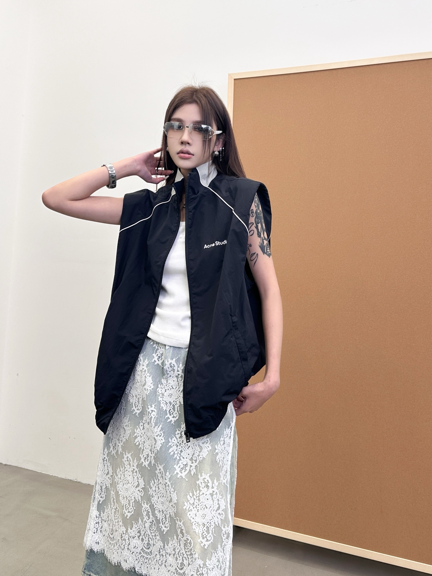 NO:329937,ACNE | New casual vest, classic thick printed logo, size sml, acne studios, alexander wang19860909ACNE ｜ 新款休闲马甲,经典厚版印花标,尺码sml,,acne studios,alexander wang,Women's clothing