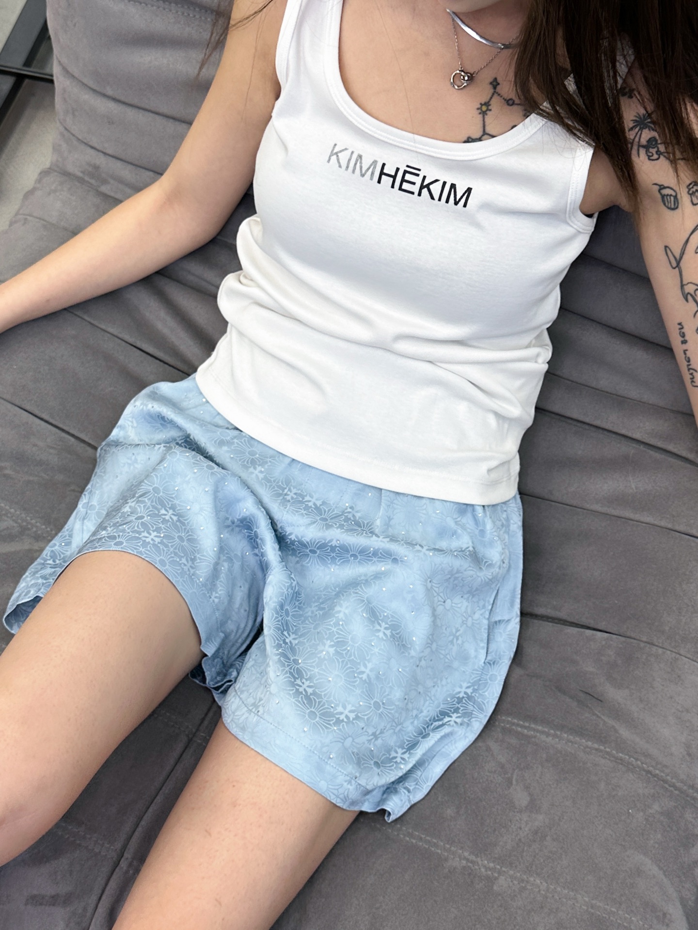 NO:334762,Croxin | New jacquard shorts, silk cotton jacquard fabric, ready-to-wear full-body ironing process, size sml, chrome hearts, shorts, alexander wang19860909克罗心 ｜ 新款提花短裤,人丝人棉提花面料,成衣全身烫钻工艺,尺码sml,,chrome hearts,shorts,alexander wang,Women's clothing