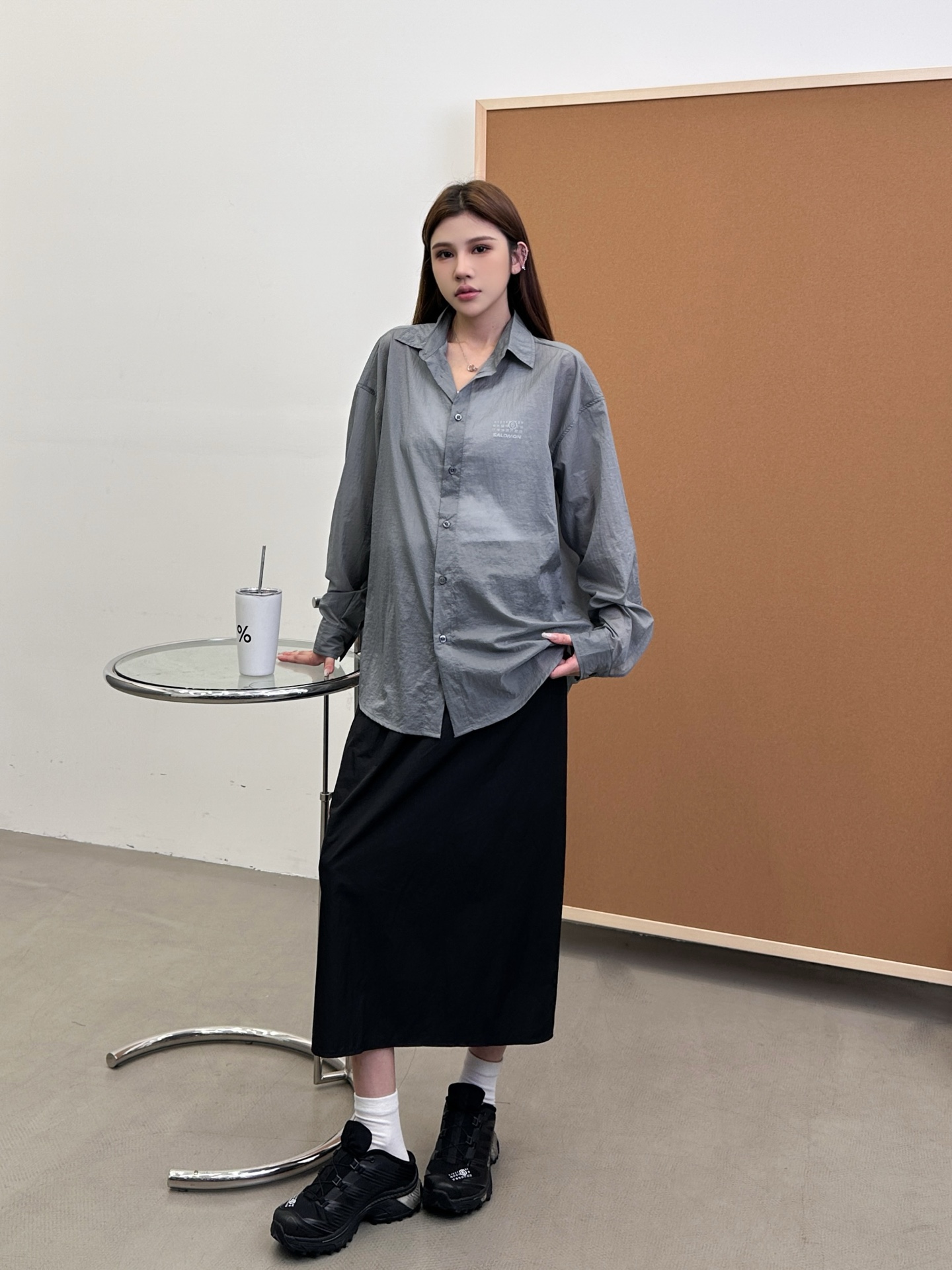 NO:415948,mm6 ｜ New co-branded sunscreen shirt, mm6 co-branded salomon sunscreen fabric shirt style, imported special nylon fabric, same style for men and women, size sml,,masion margiela,alexander wang19860909mm6 ｜ 新款联名防晒衬衣,mm6联名salomon防晒面料衬衣款,进口特殊尼龙面料,男女同款,尺码sml,,masion margiela,alexander wang,Women's clothing