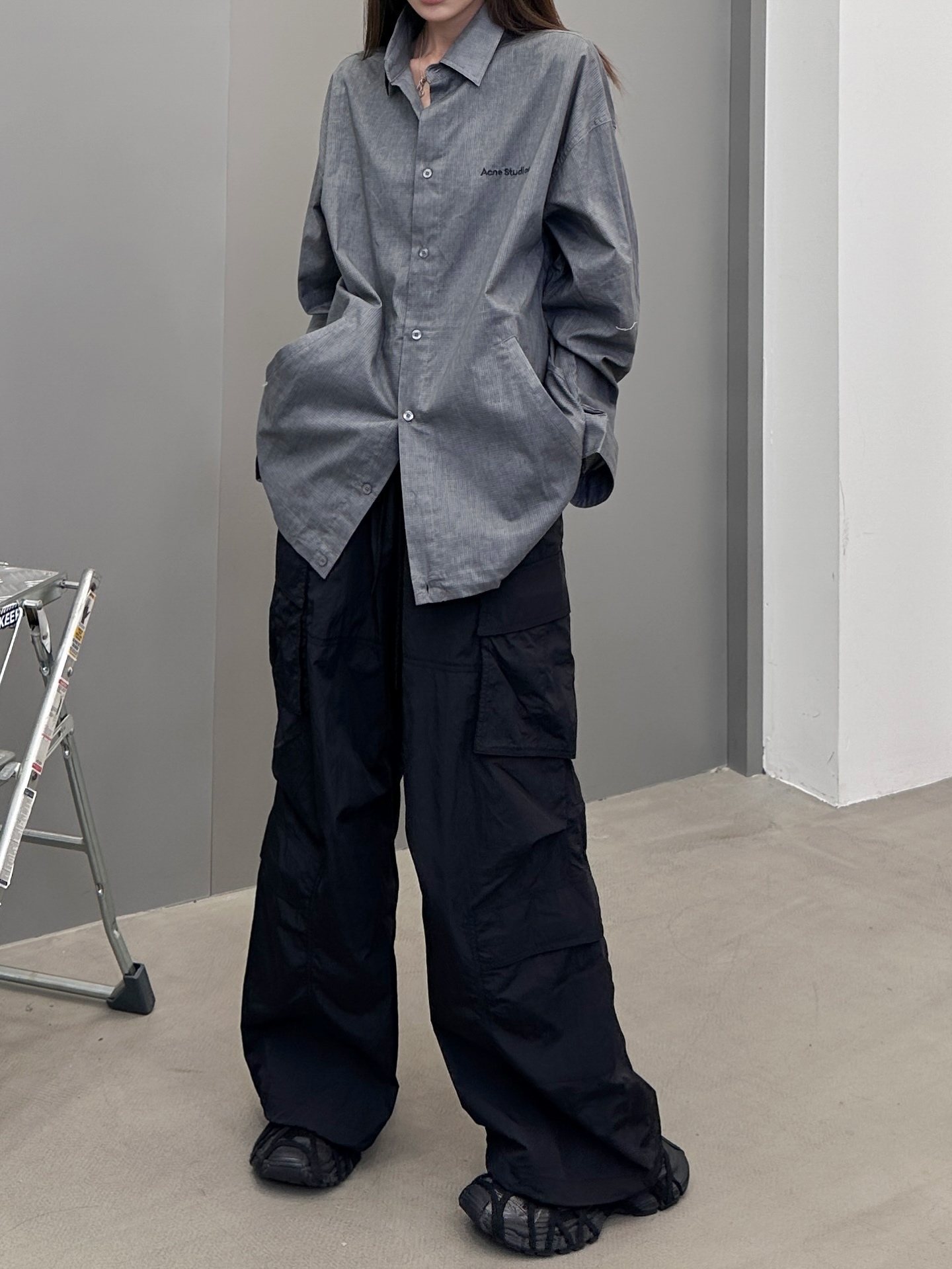 NO:457927,Acne | New style of work clothes casual pants, classic embroidery logo for laundry washing, multi-pocket structure work clothes, casual and fashionable, same style for men and women, size sml, acne studios, alexander wang19860909Acne ｜ 新款工装休闲裤,成衣洗水经典刺绣标,多口袋结构工装裤,休闲时尚,男女同款,尺码sml,,acne studios,alexander wang,Women's clothing