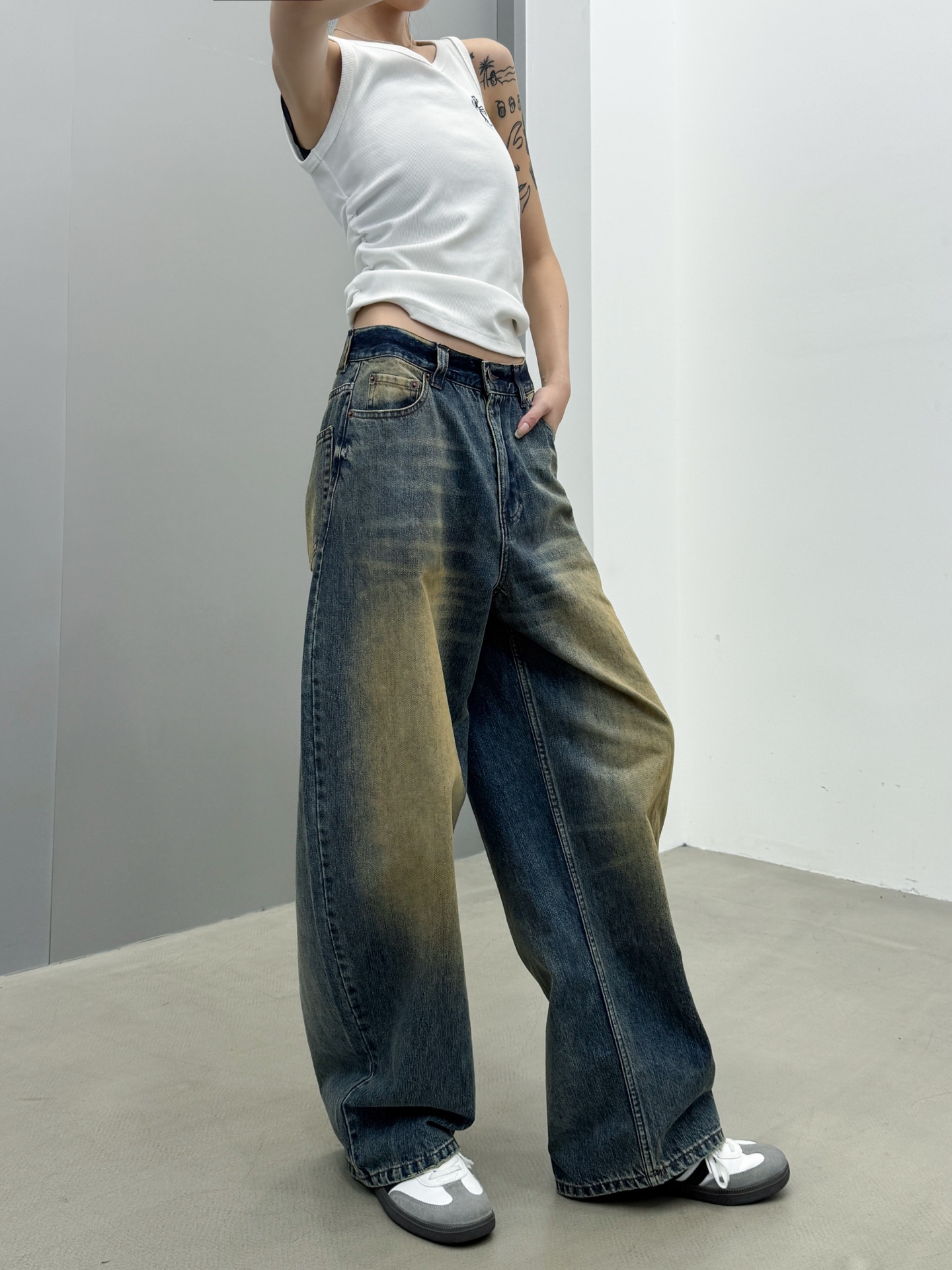 NO:468220,Acne | New style of jeans, laundry washing water making process, classic and versatile washing water color, size sml, acne studios, jeans, alexander wang19860909Acne ｜ 新款牛仔裤,成衣洗水做旧工艺,经典百搭洗水色,尺码sml,,acne studios,jeans,alexander wang,Women's clothing