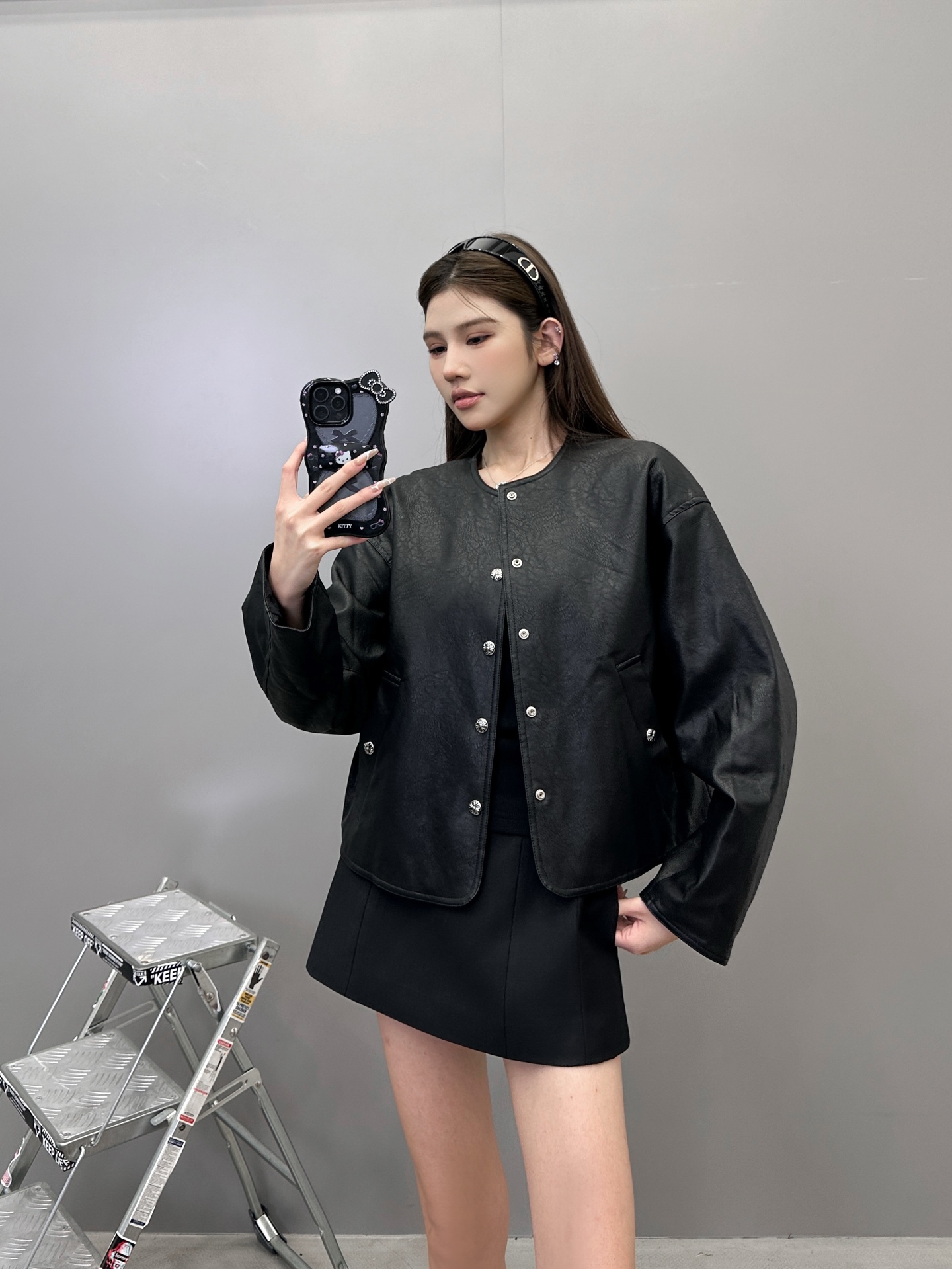 NO:488236,Croxin | New cotton jacket, classic hardware buttons, imported environmentally friendly PU fabric cotton jacket, size sml, chrome hearts, jackets & coats, alexander wang19860909克罗心 ｜ 新款棉夹克,经典五金纽扣,进口环保pu面料棉夹克,尺码sml,,chrome hearts,jackets & coats,alexander wang,Women's clothing