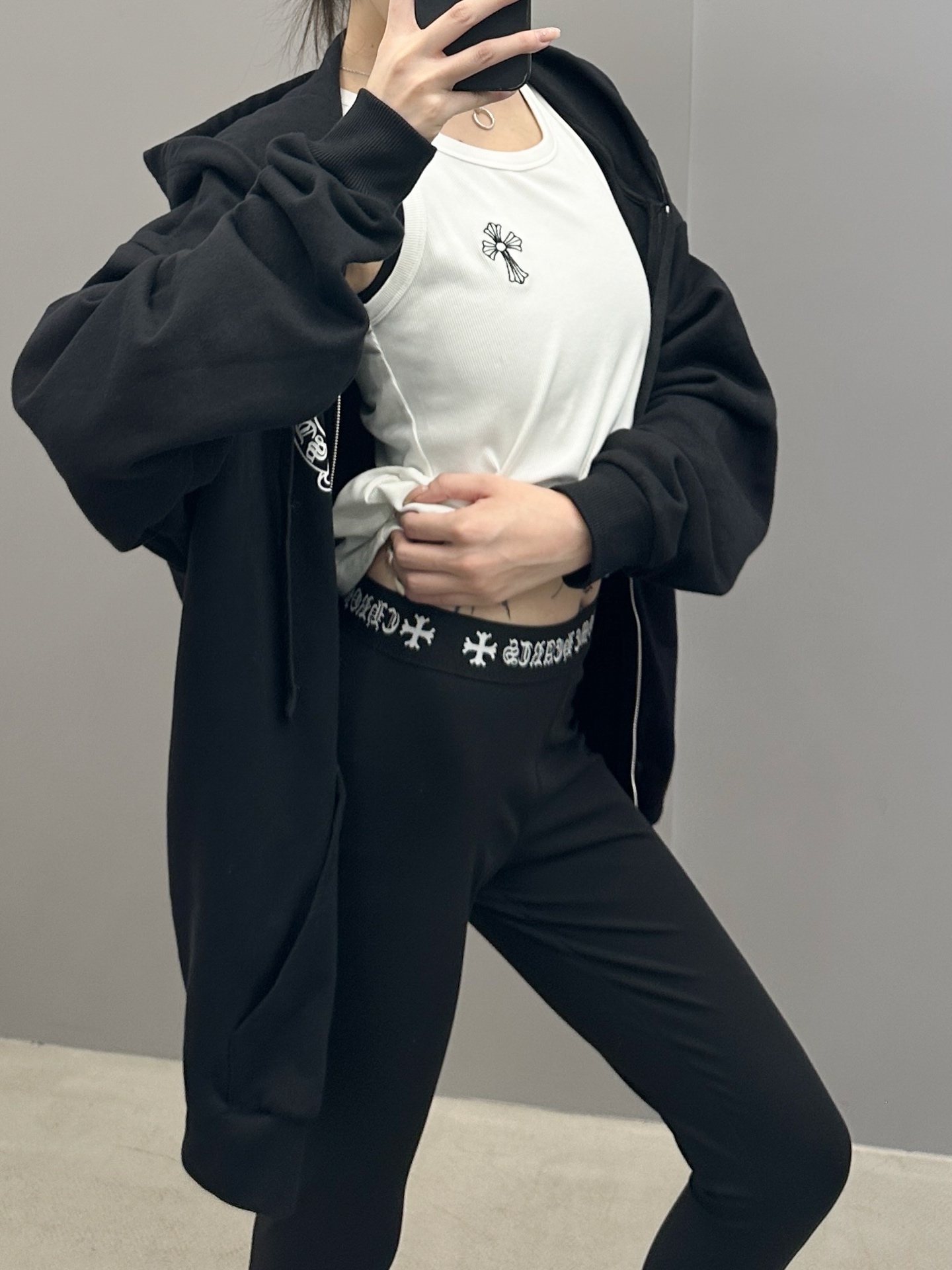 NO:489418,Croxin | New leggings, ready-to-wear printing technology and waist webbing classic leggings, size sml, chrome hearts, alexander wang19860909克罗心 ｜ 新款打底裤,成衣印花工艺加腰部织带经典打底裤,尺码sml,,chrome hearts,alexander wang,Women's clothing