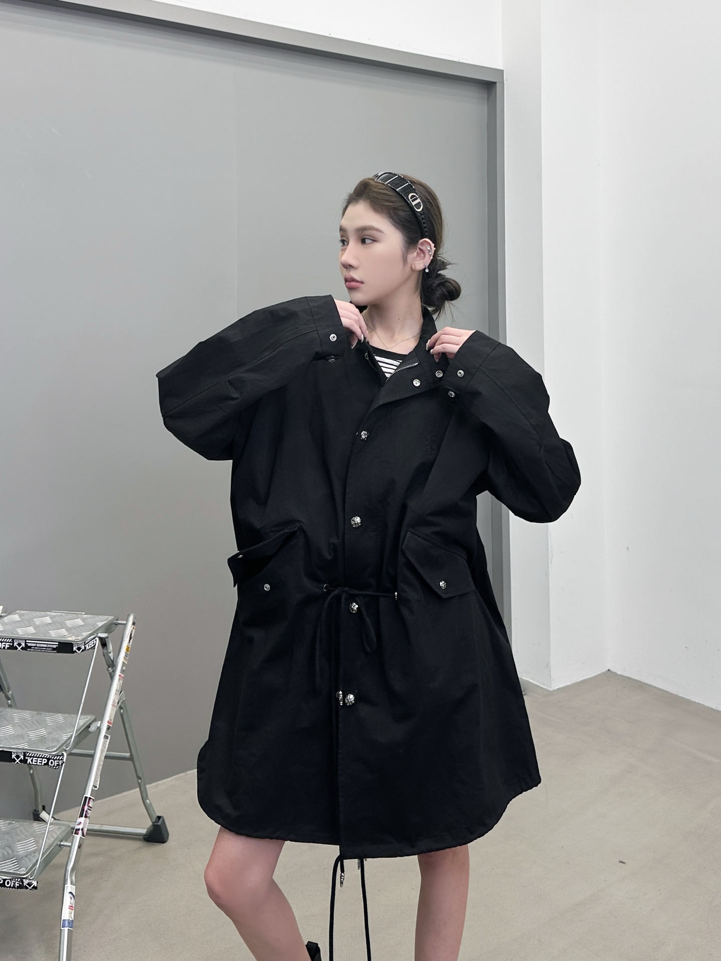 NO:494863,Croxin | New cotton windbreaker jacket, classic embroidery mark plus handmade car cross marking technology, imported high-density cotton cloth plus brand jacquard with cotton lining, classic style, size sml, chrome hearts, jackets & coats, alexander wang19860909克罗心 ｜ 新款棉风衣外套,经典刺绣标加手工车十字标工艺,进口高密棉布加品牌提花含棉里布,经典版型,尺码sml,,chrome hearts,jackets & coats,alexander wang,Women's clothing