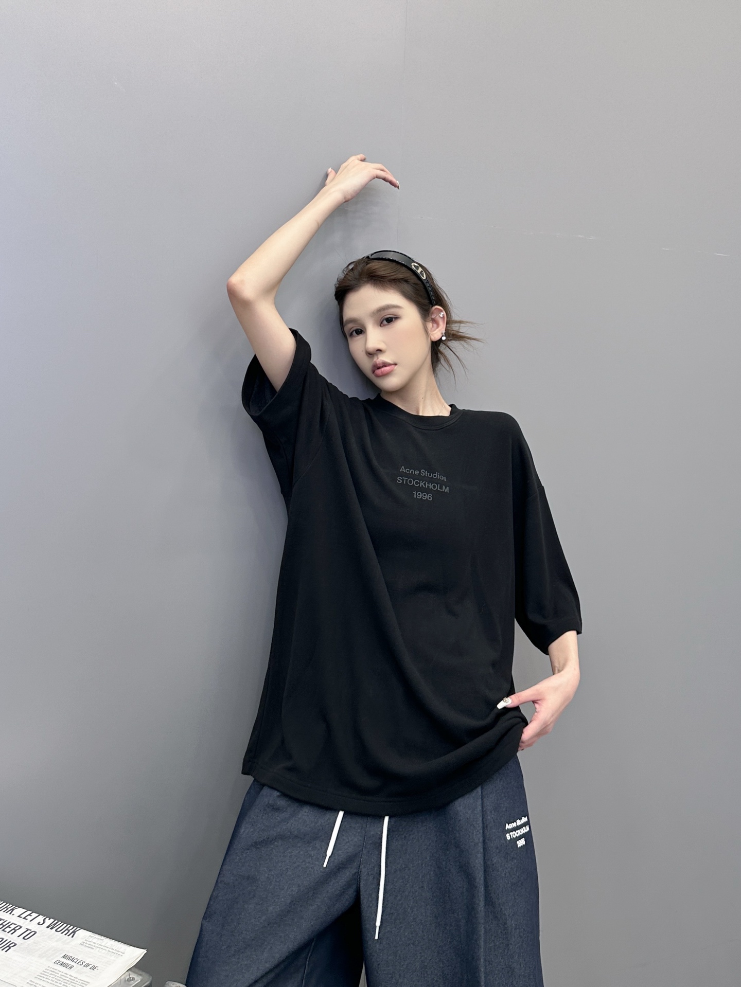 NO:546230,Acne | New short-sleeved T, laundry washing water and classic thick plate printing technology, imported latest recycled fiber warm fabric, same style for men and women, size sml, acne studios, T-shirt, alexander wang19860909Acne ｜ 新款短袖t,成衣洗水加经典厚版印花工艺,进口最新再生纤维保暖面料,男女同款,尺码sml,,acne studios,T-shirt,alexander wang,Women's clothing