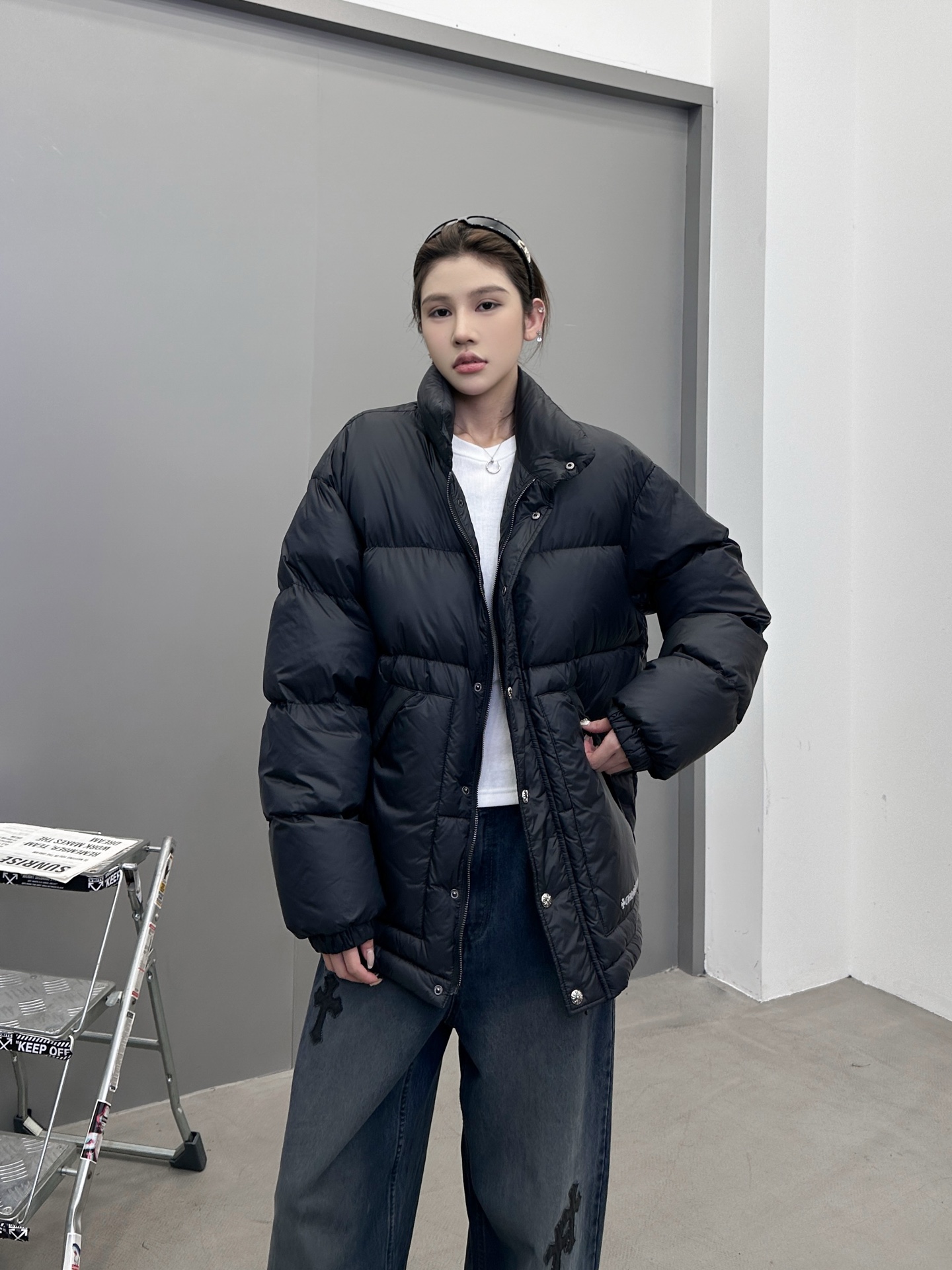 NO:549248,Croxin | New down jacket, imported ultra-thin fabric, 90 white goose down velvet filling, same style for men and women, size sml, chrome hearts, down jacket, alexander wang19860909克罗心 ｜ 新款羽绒服,进口超薄面料胆布,90白鹅绒填充,男女同款,尺码sml,,chrome hearts,down jacket,alexander wang,Women's clothing