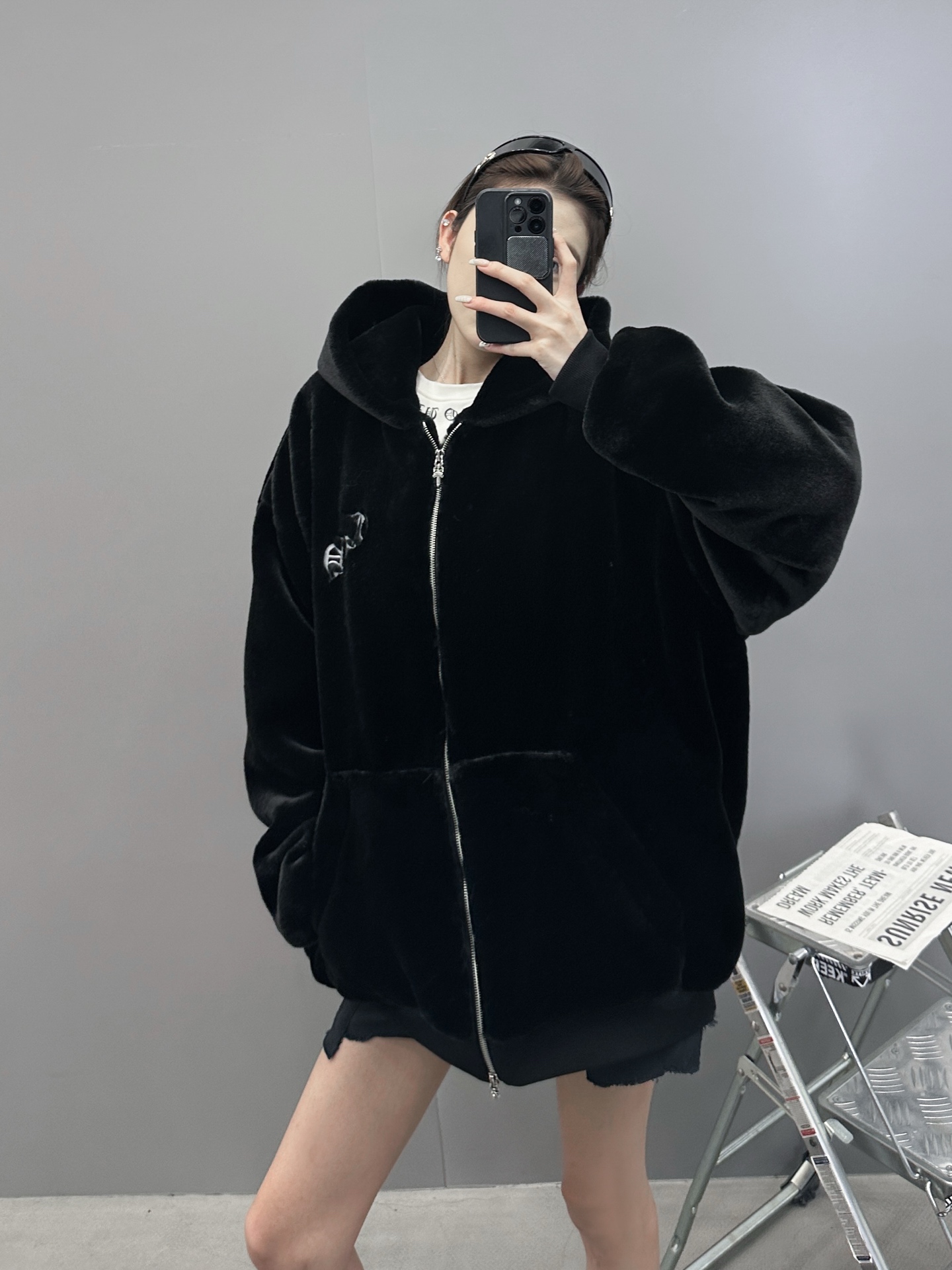 NO:549264,Croxin | New cotton jacket, environmentally friendly recycled fleece fabric plus branded jacquard custom lining, casual and fashionable cotton jacket style, same style for men and women, size sml, chrome hearts, jackets & coats, alexander wang19860909克罗心 ｜ 新款棉外套,环保再生仿毛面料加品牌提花定制里布,休闲时尚棉服款式,男女同款,尺码sml,,chrome hearts,jackets & coats,alexander wang,Women's clothing