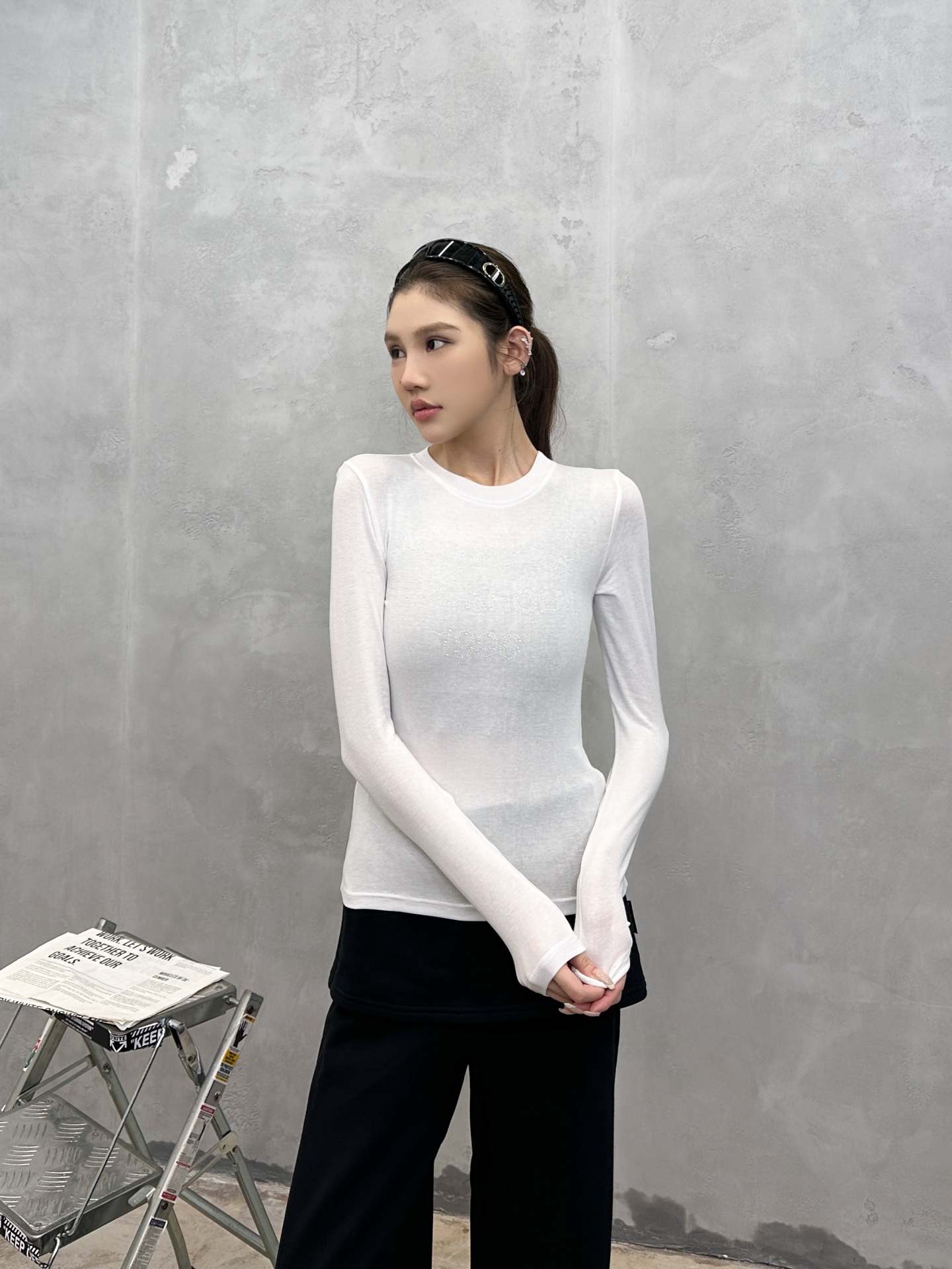 NO:561874,Acne ｜ New long-sleeved bottoming, ready-to-wear washed and ironed, lyocell blended fabric, casual fashion, size sml,,acne studios,alexander wang19860909Acne ｜ 新款长袖打底,成衣洗水烫钻工艺,莱赛尔混纺面料,休闲时尚,尺码sml,,acne studios,alexander wang,Women's clothing