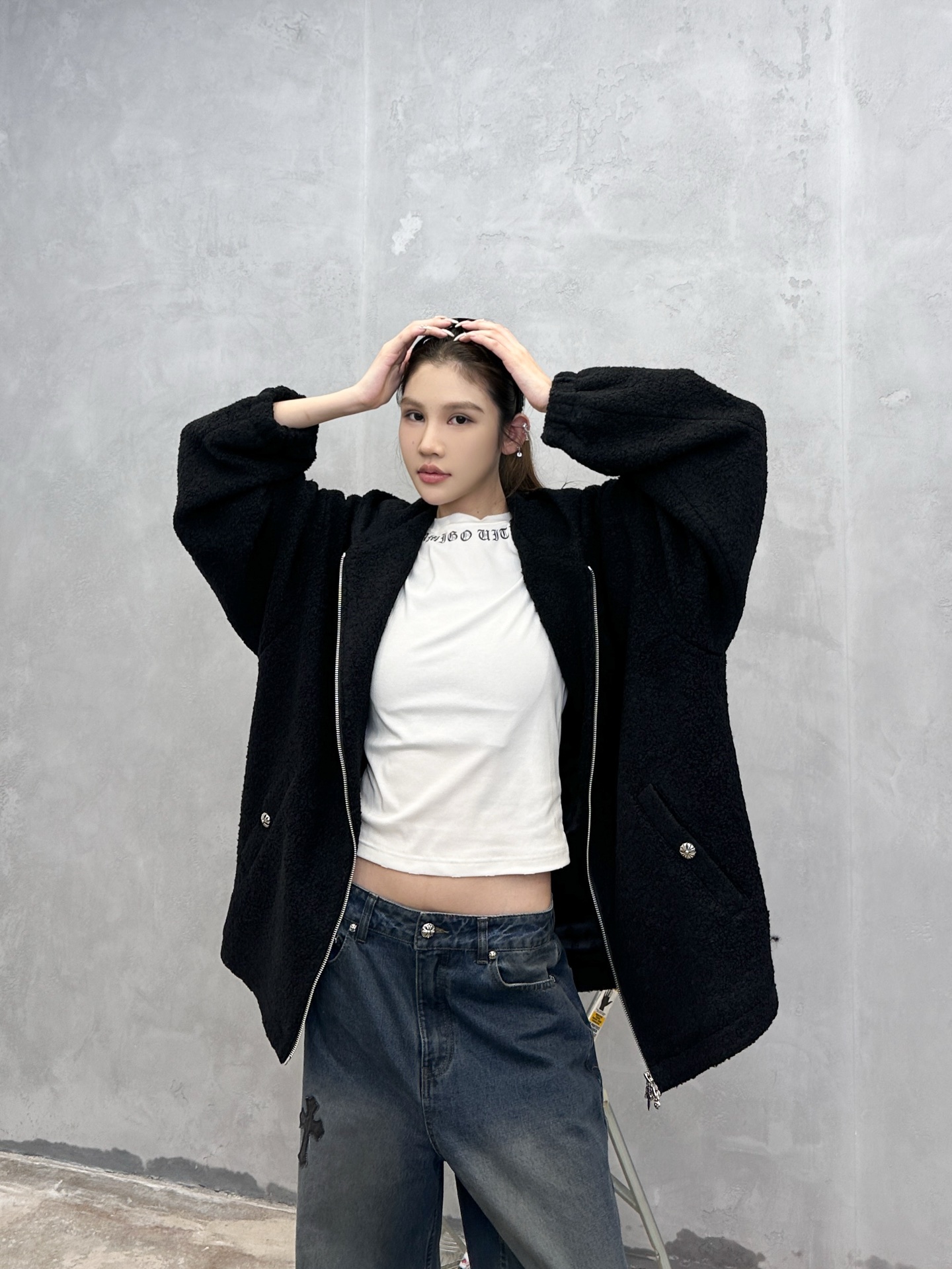 NO:561856,Chrome Hearts | New casual jacket, imported sheepfold wool fabric with brand custom jacquard lining, handmade cross mark, same style for men and women, size sml,, chrome hearts, jackets & coats, alexander wang19860909克罗心 ｜ 新款休闲外套,进口羊圈羊毛面料加品牌定制提花里布,手工车十字标,男女同款,尺码sml,,chrome hearts,jackets & coats,alexander wang,Women's clothing